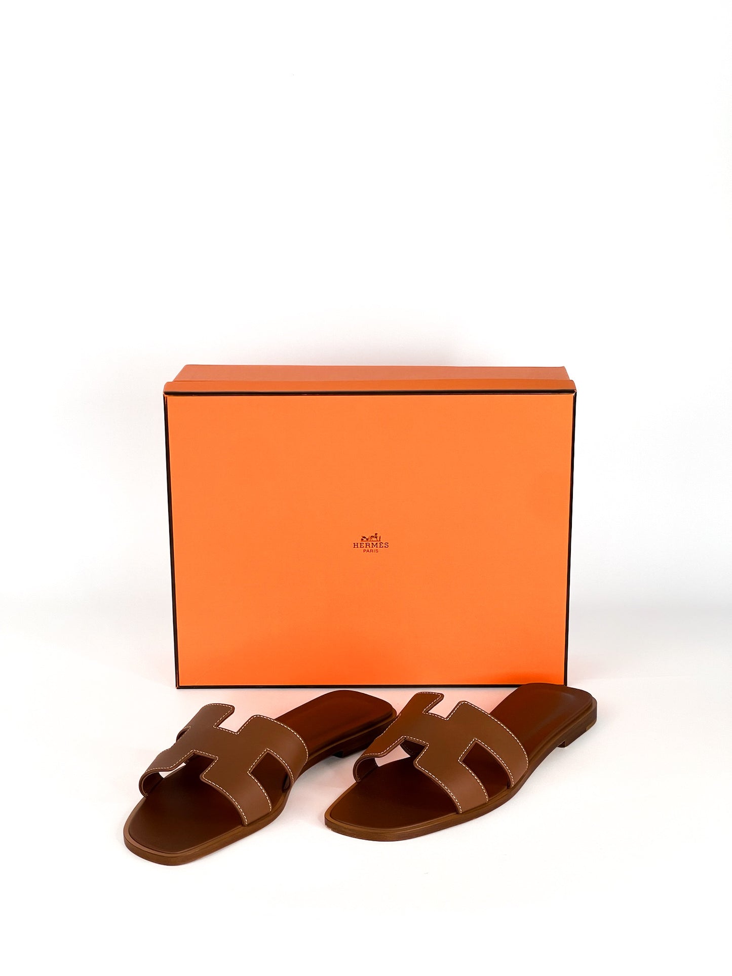 Hermes Oran Sandals Size 38 1/2
