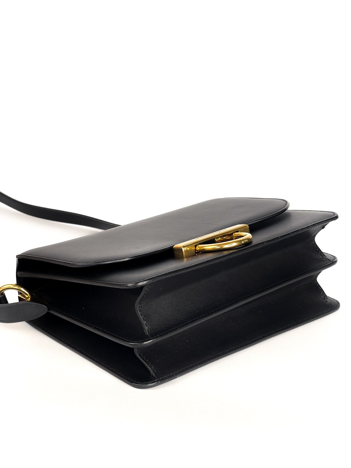 Salvatore Ferragamo Calfskin Joanne Crossbody Black