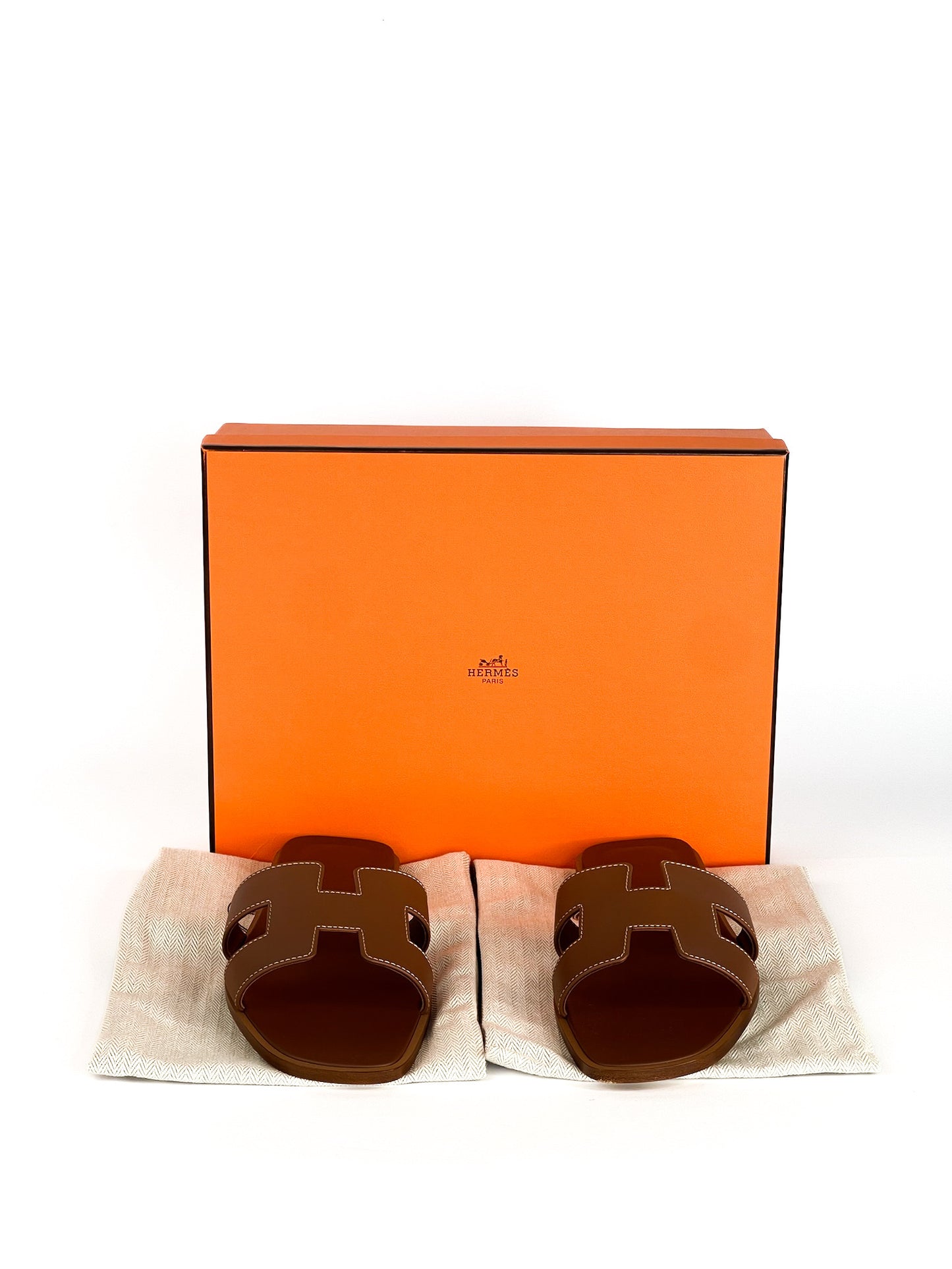 Hermes Oran Sandals Size 38 1/2