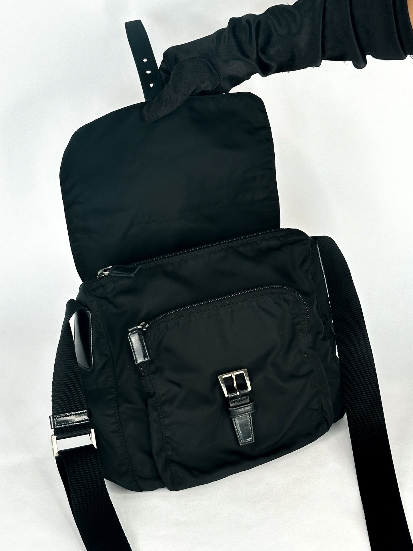 Prada Tessuto Nylon Messenger Bag