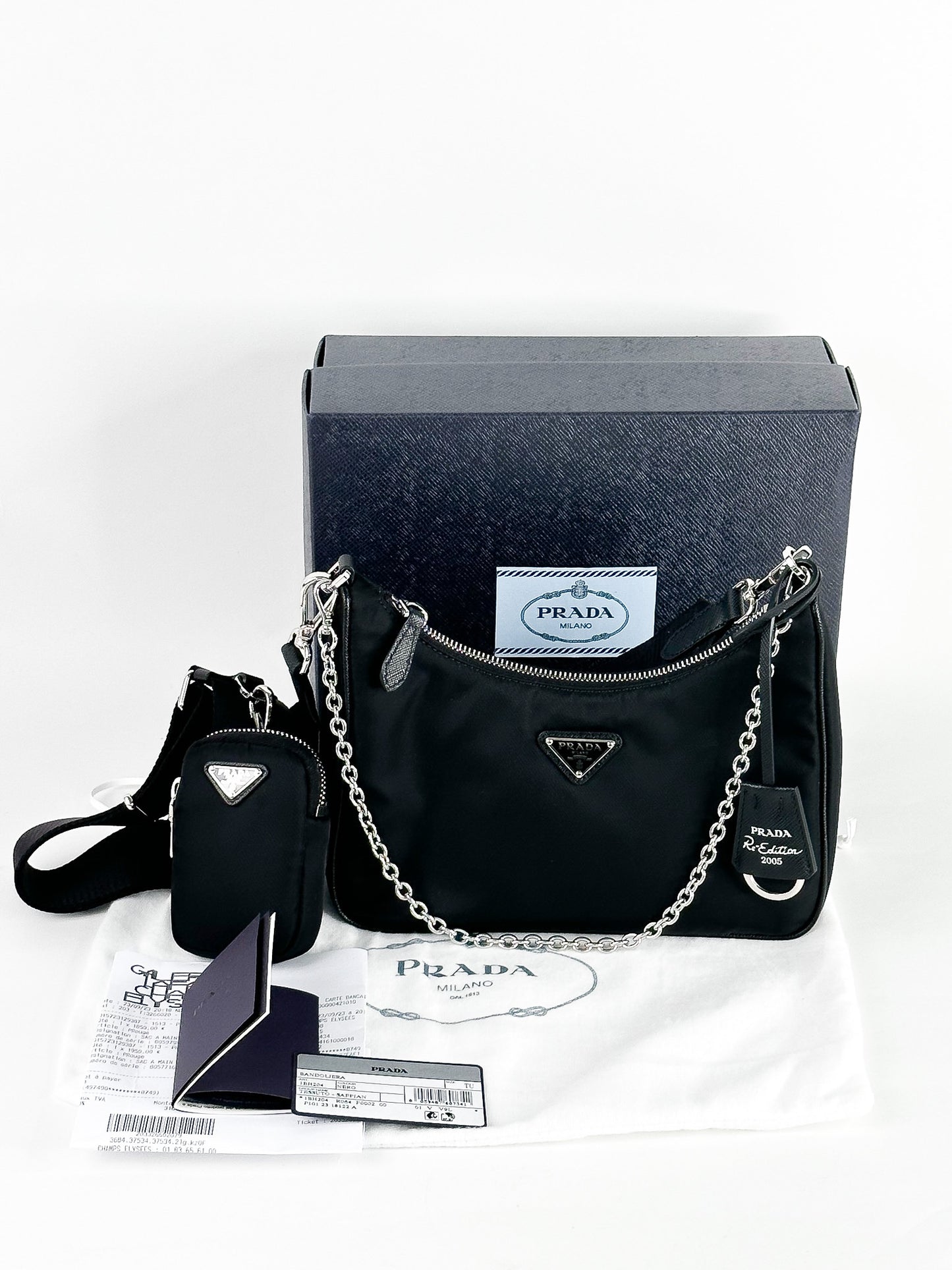 Prada Re-Edition Nylon Multi Pochette