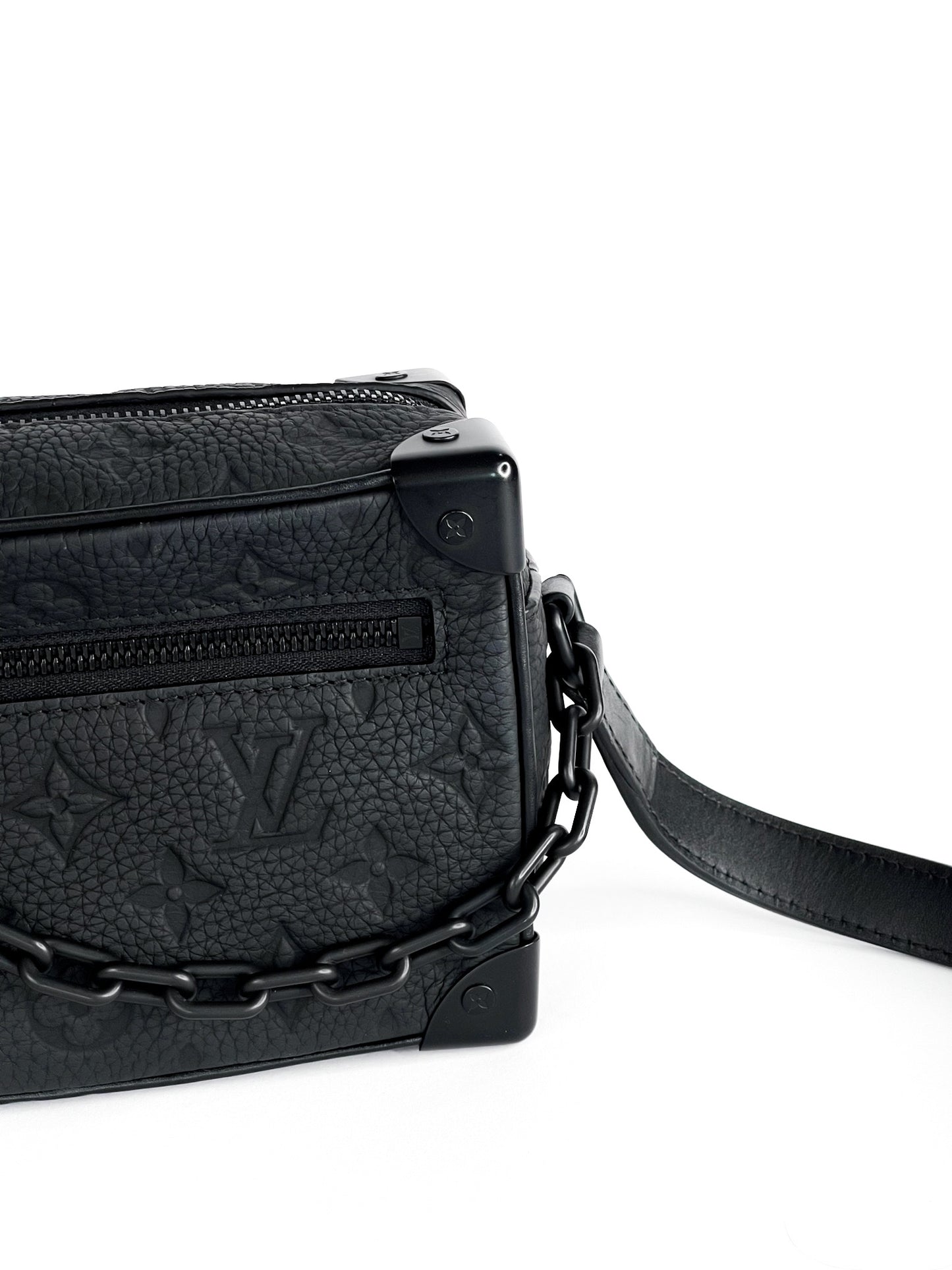 Louis Vuitton Taurillon Monogram Mini Soft Trunk Black