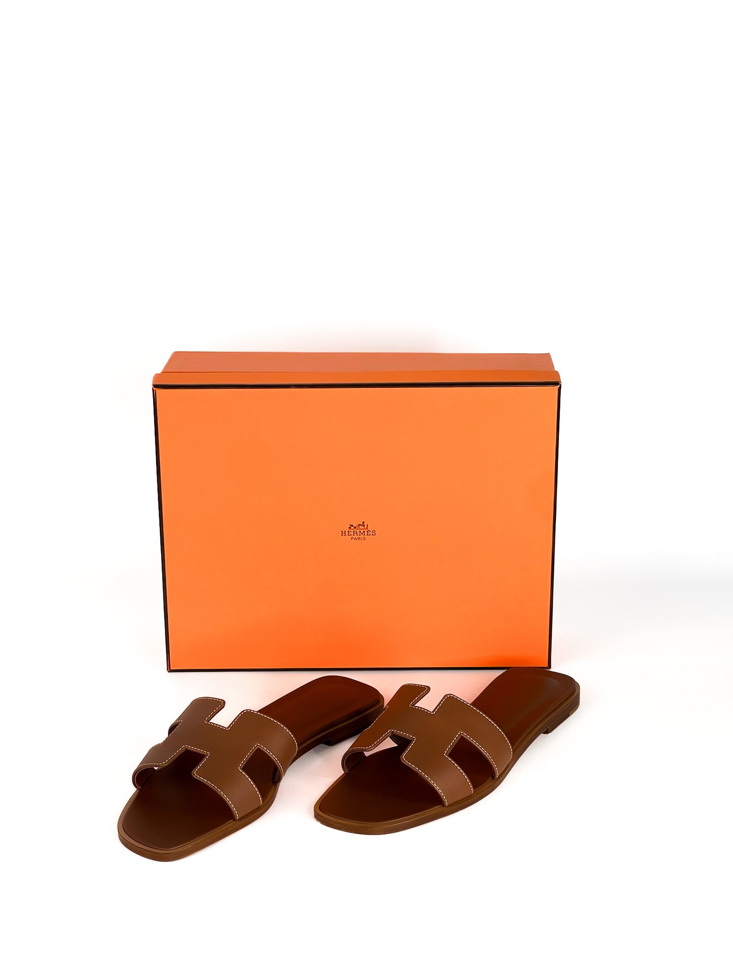 Hermes Oran Sandals Size 38 1/2