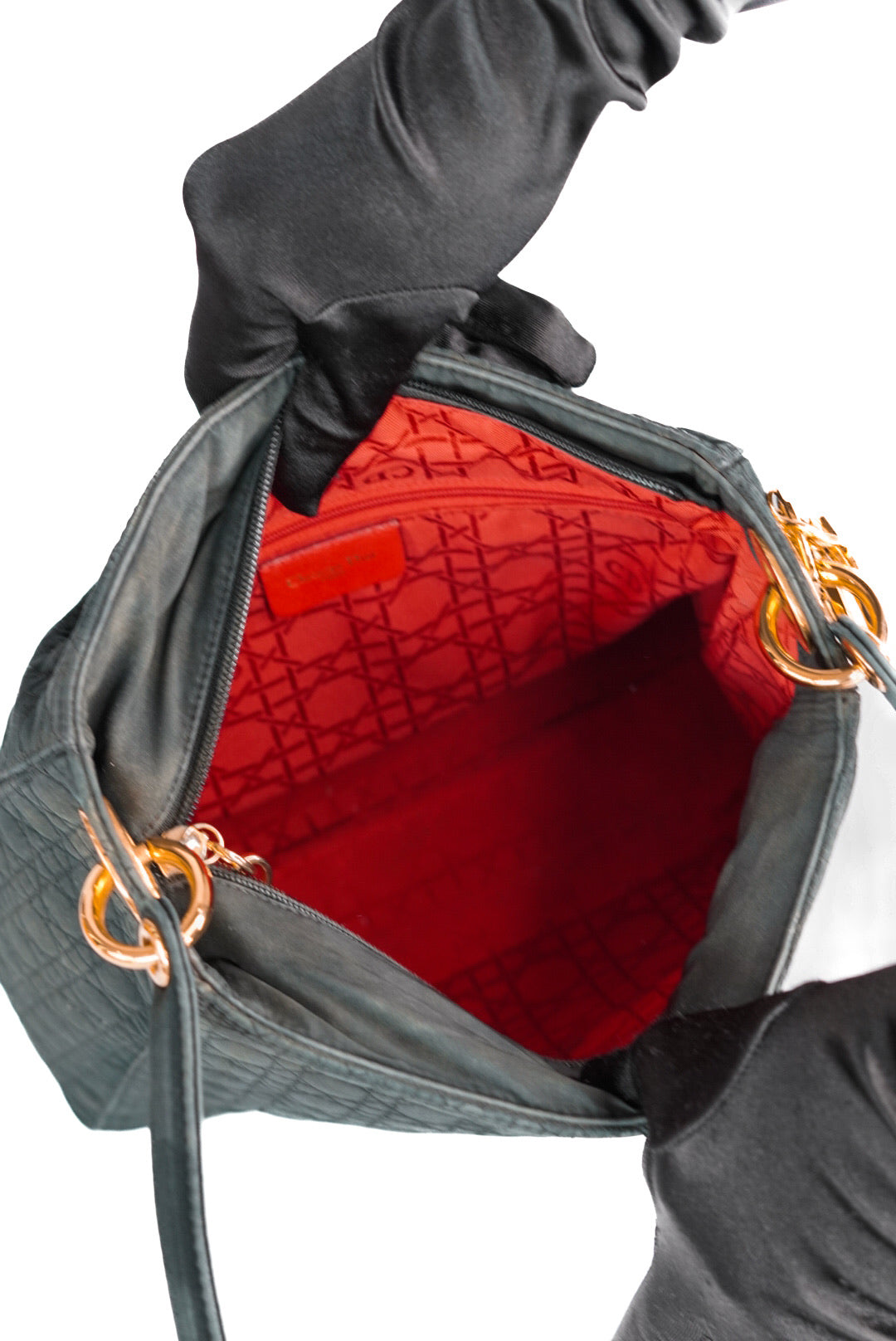 Dior Vintage Lady Dior Cannage Shoulder Bag