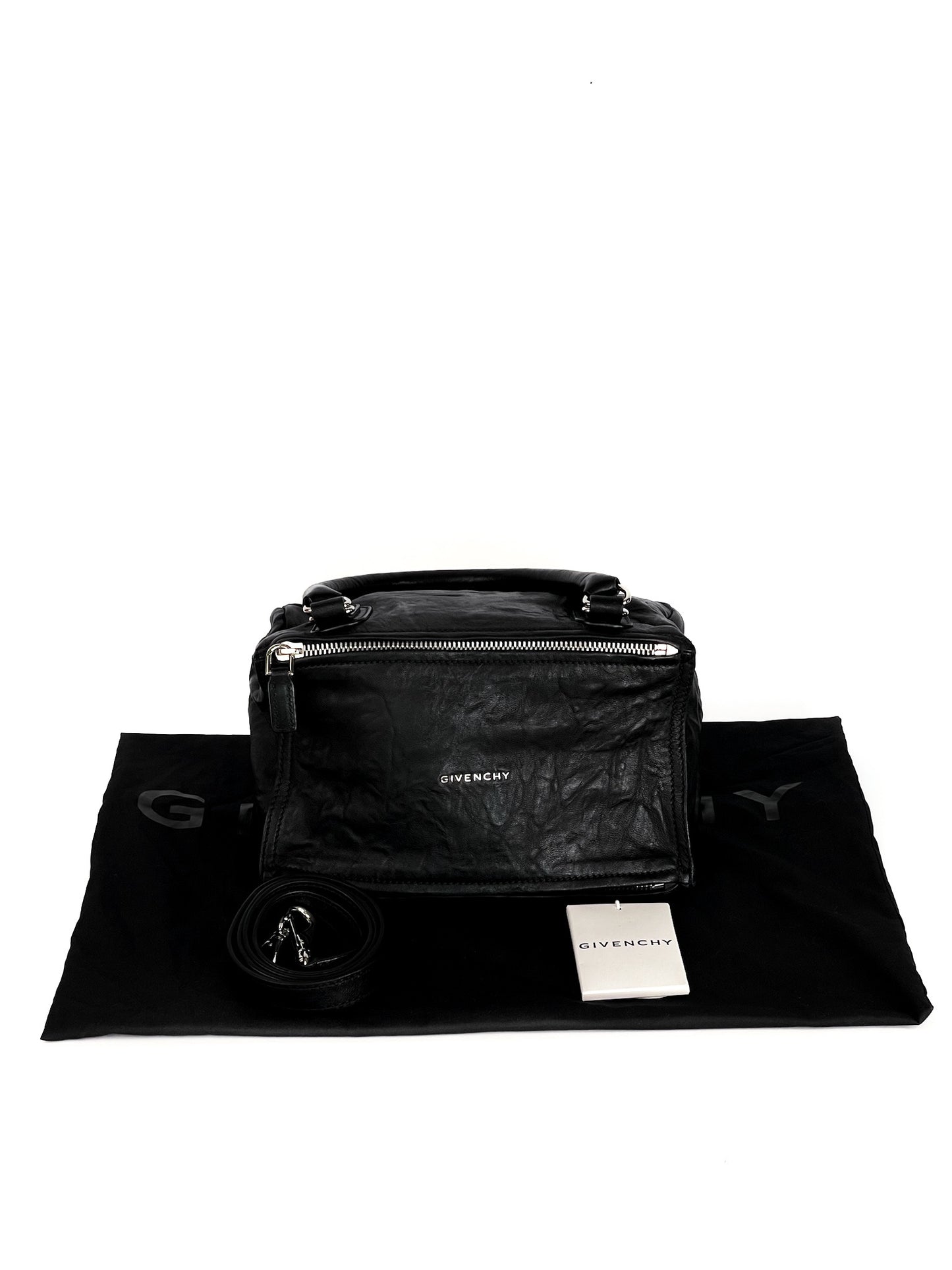 Givenchy Tumbled Sheepskin Mini Pandora Black