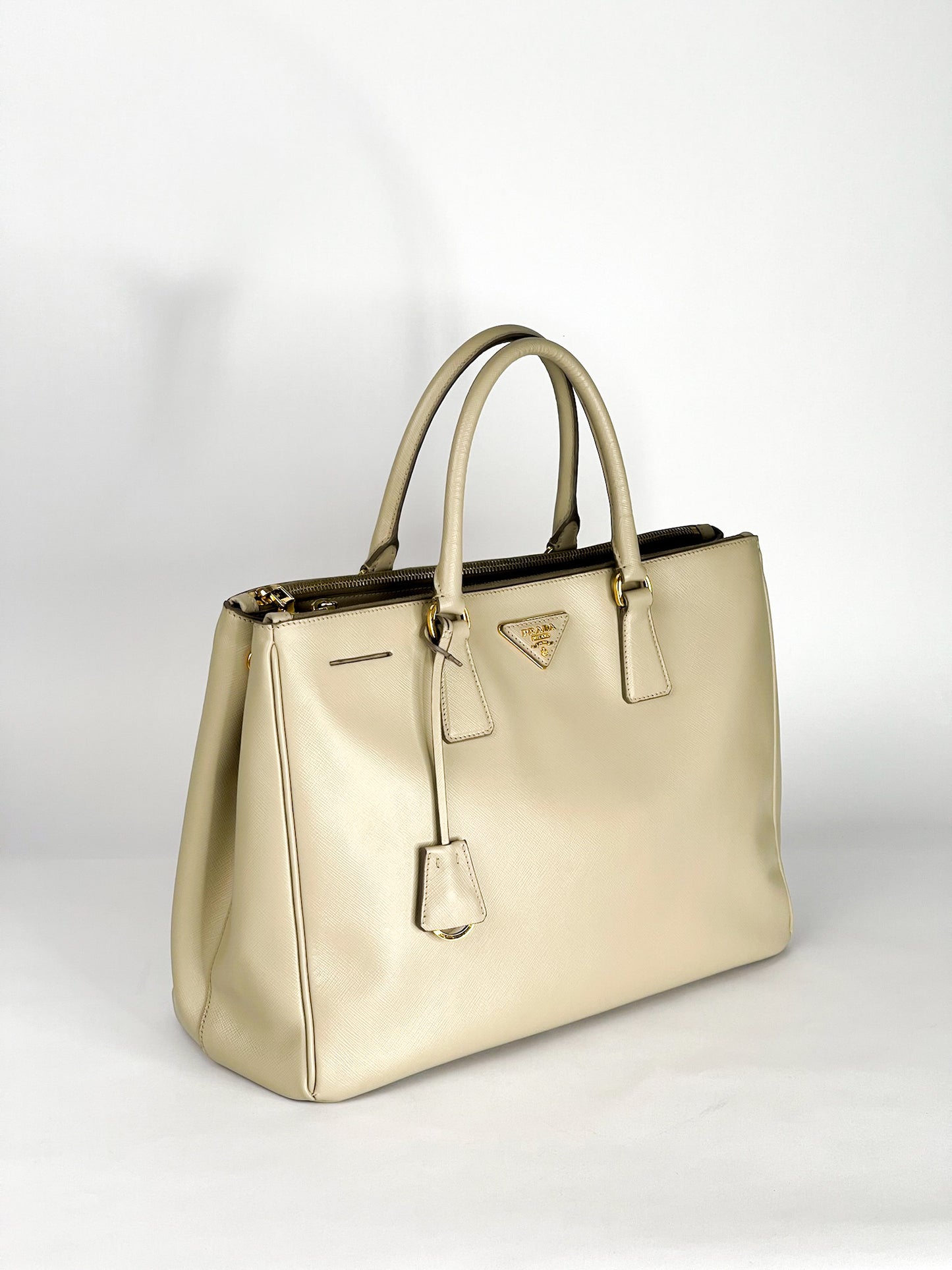 Prada Galleria Saffiano Leather Taupe