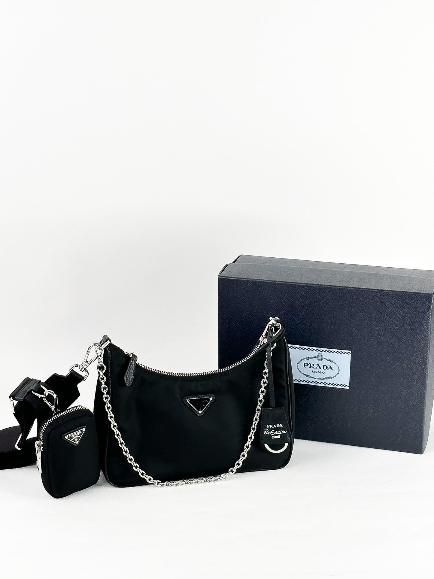 Prada Re-Edition Nylon Multi Pochette