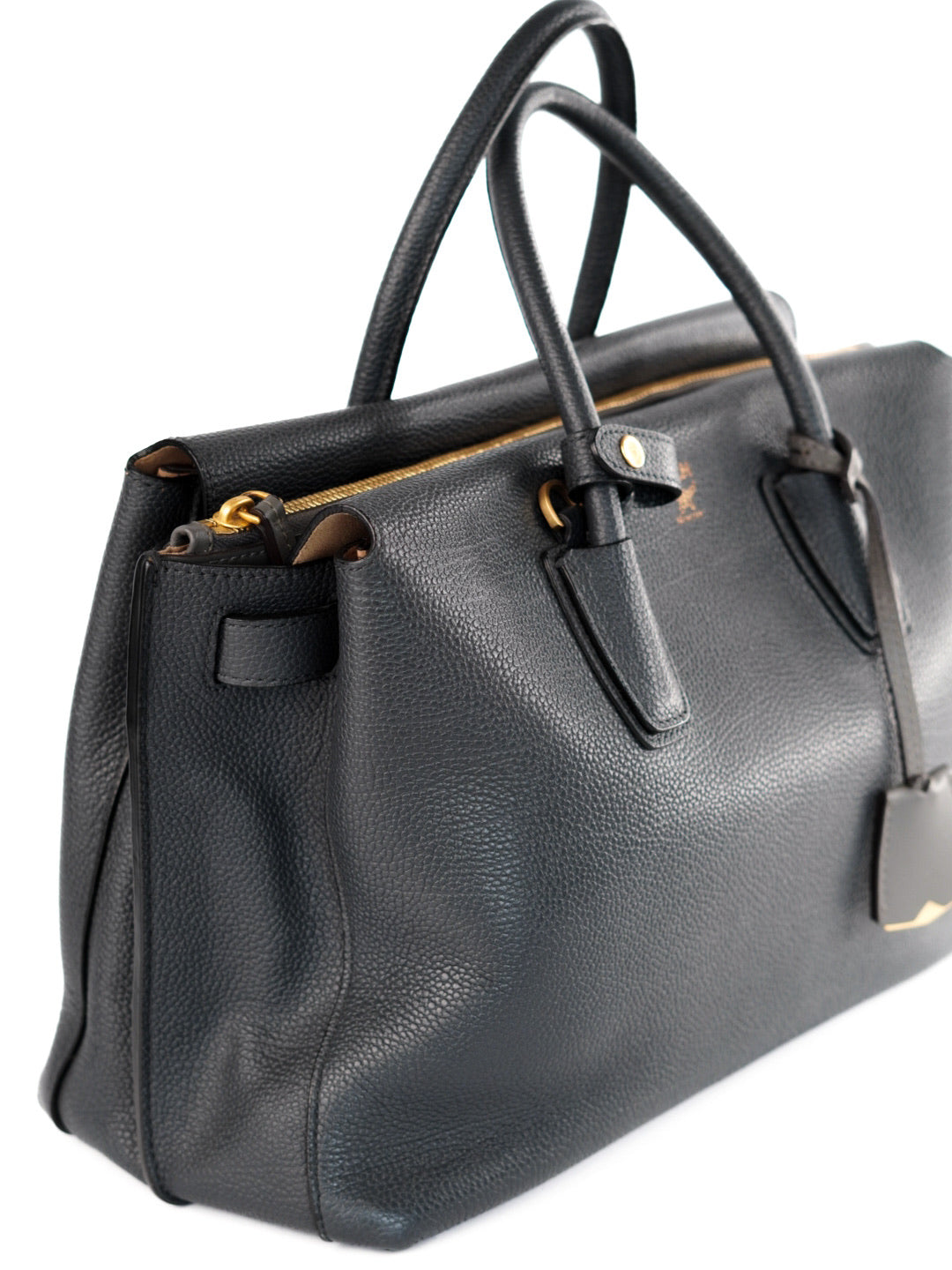 MCM Milla Pebbled Leather Tote