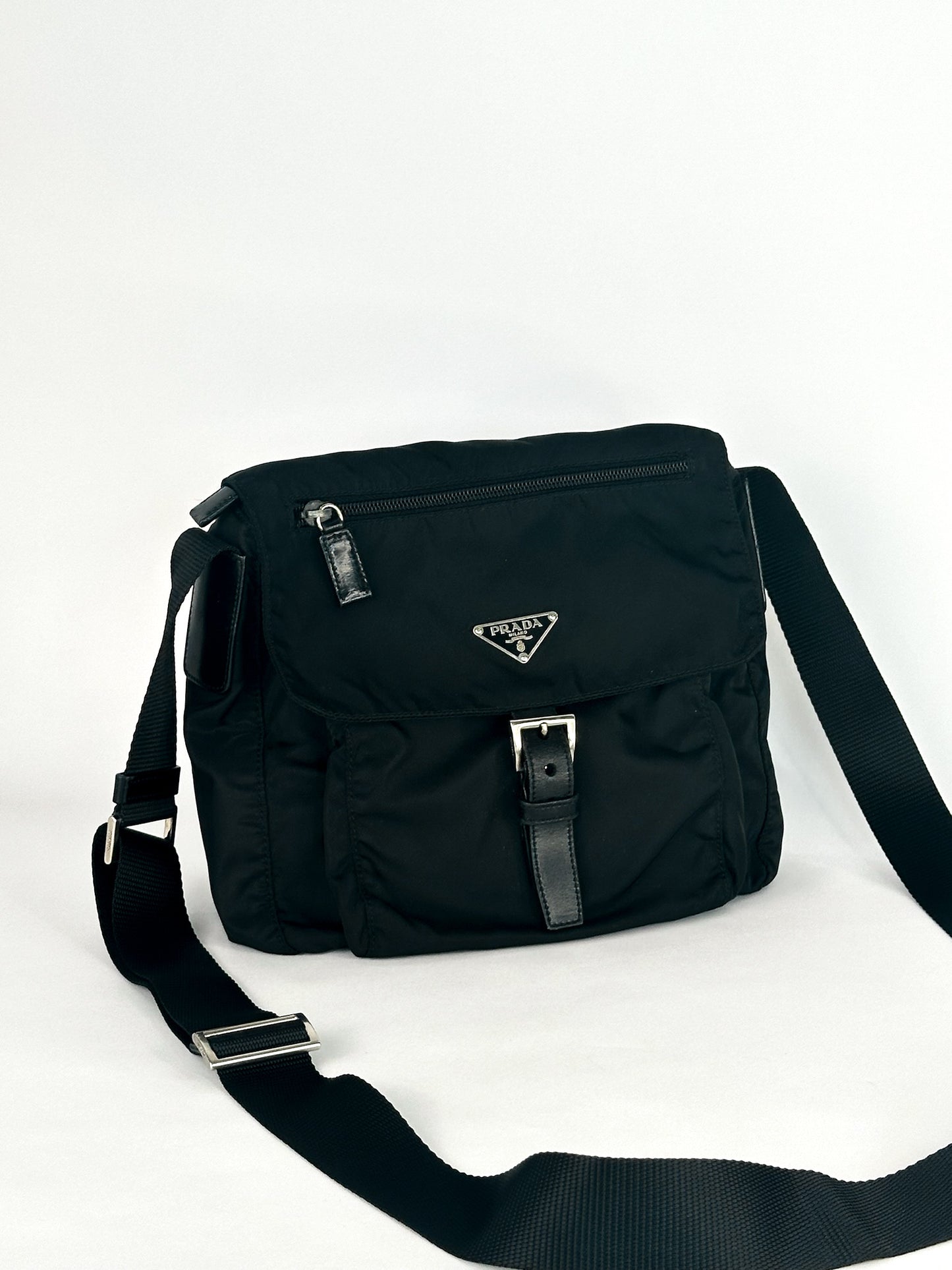 Prada Tessuto Nylon Messenger Bag