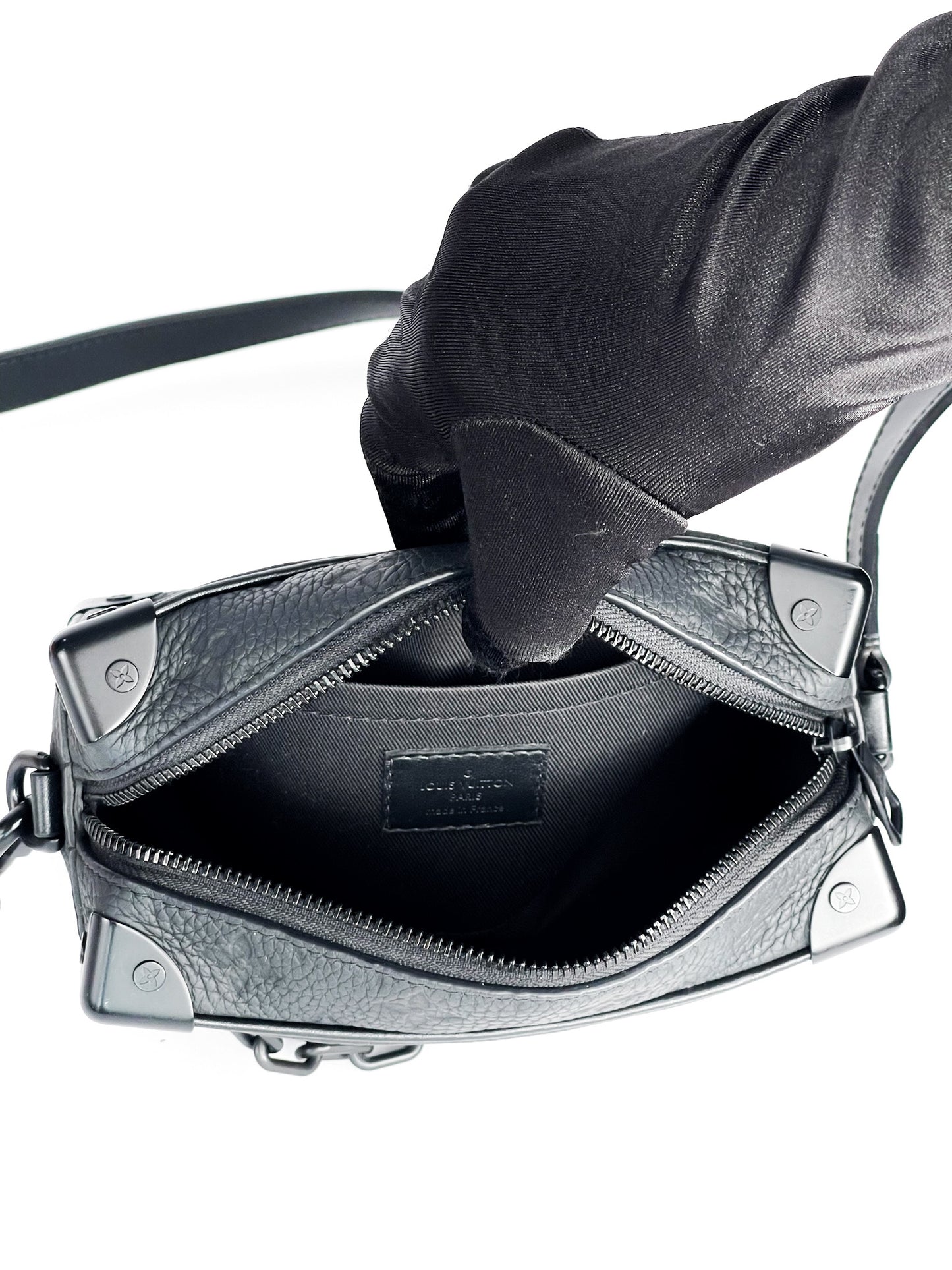 Louis Vuitton Taurillon Monogram Mini Soft Trunk Black