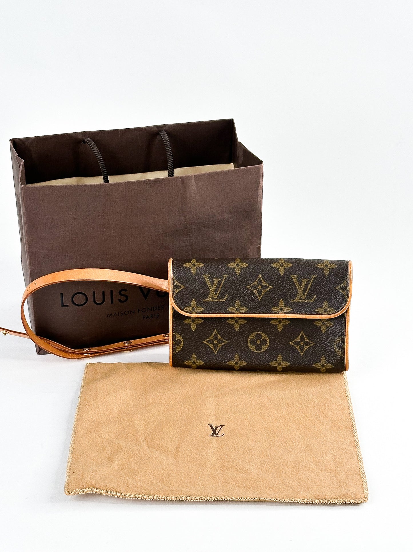 Louis Vuitton Monogram Canvas Pochette Florentine Belt Bag