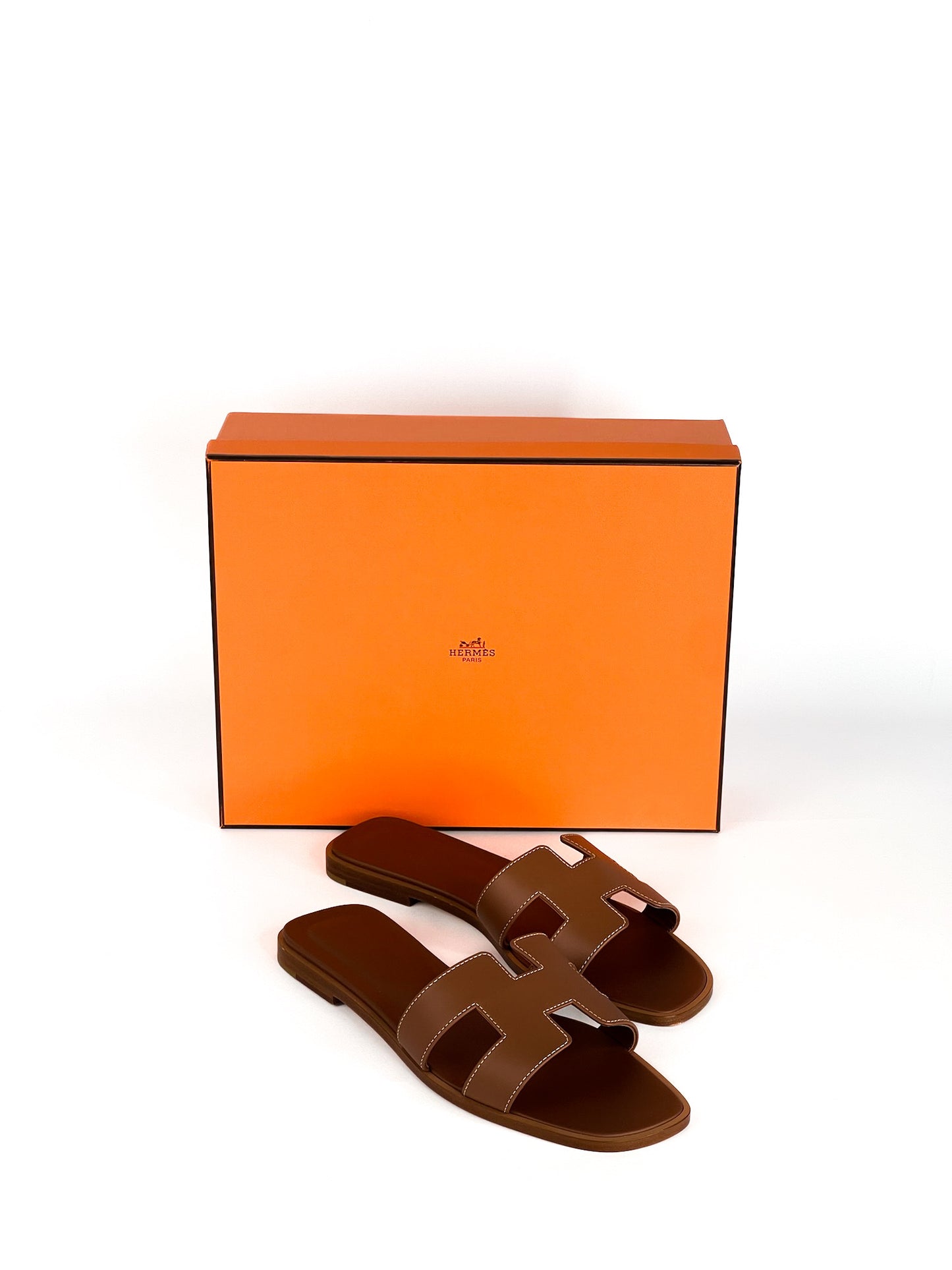 Hermes Oran Sandals Size 38 1/2
