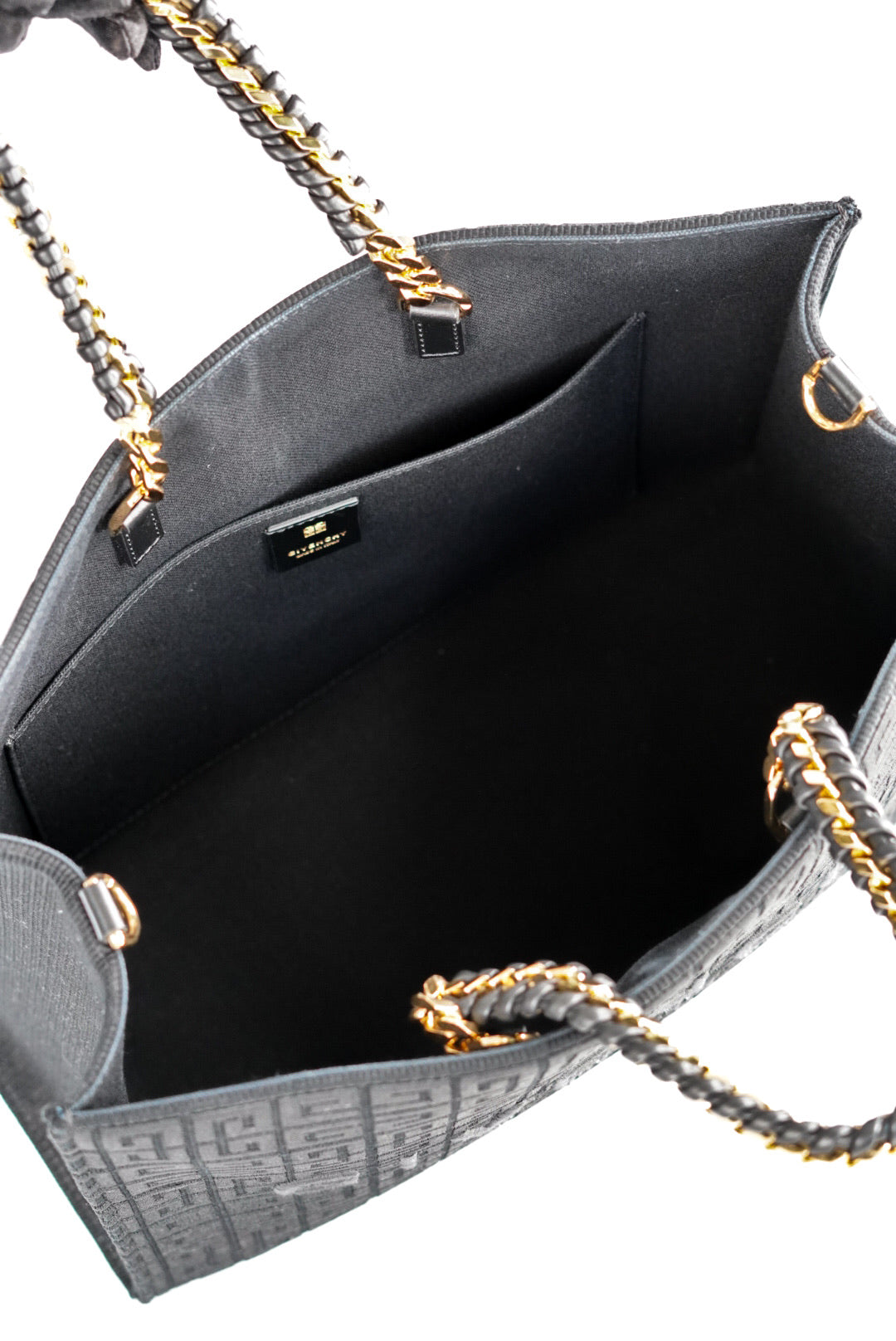 Givenchy Medium G-Tote Shopping Bag in 4G Embroidery with Chain