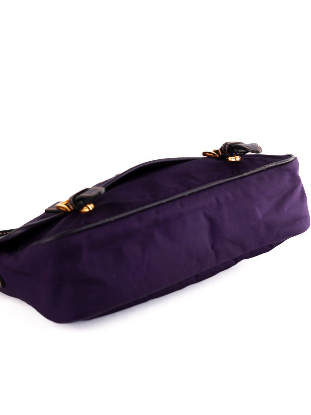 Prada Tessuto Nylon Saffiano Small Flap Messenger Bag