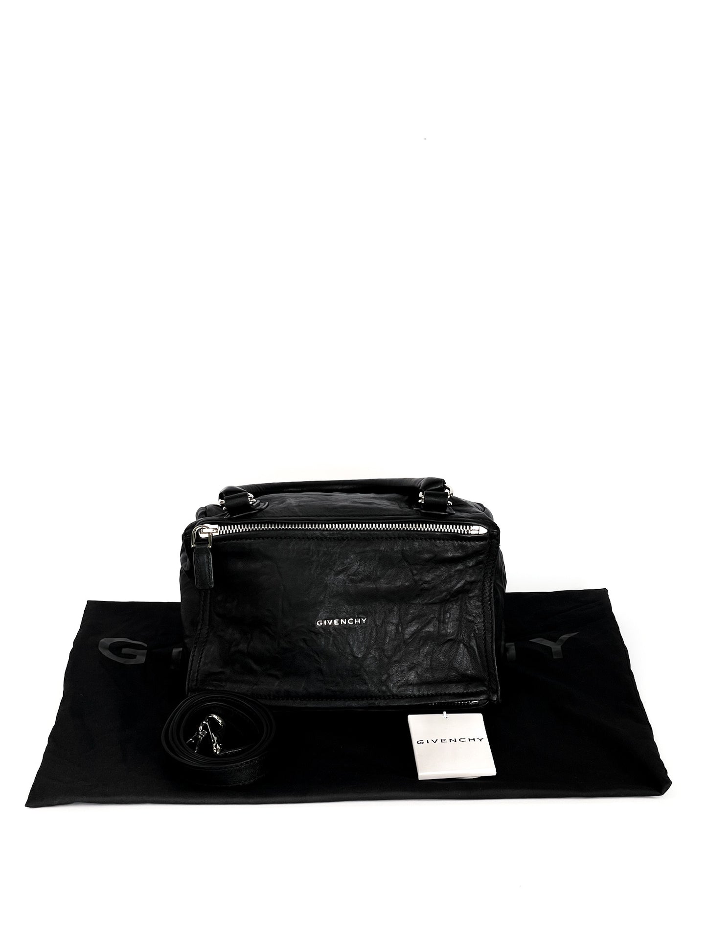 Givenchy Tumbled Sheepskin Mini Pandora Black