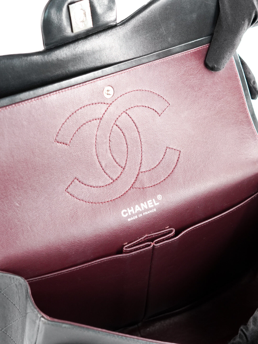 Chanel Medium Double Flap Bag Lambskin Noir