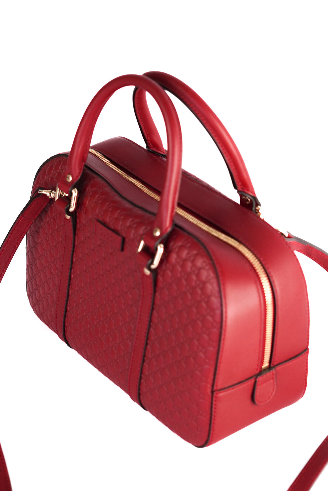 Gucci Soft Microguccissima Medium Crossbody Bag Rosso