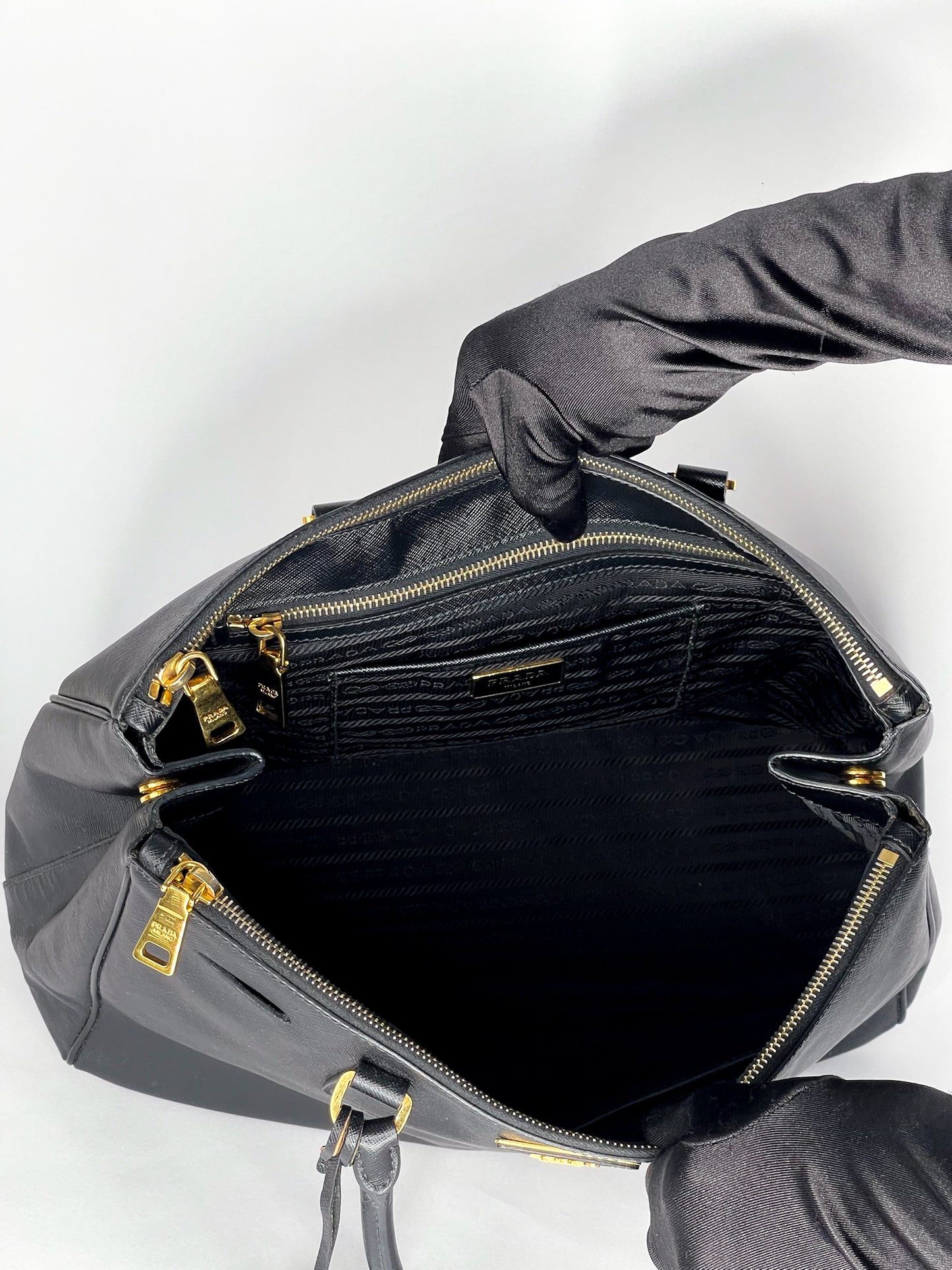 Prada Galleria Saffiano Leather Black