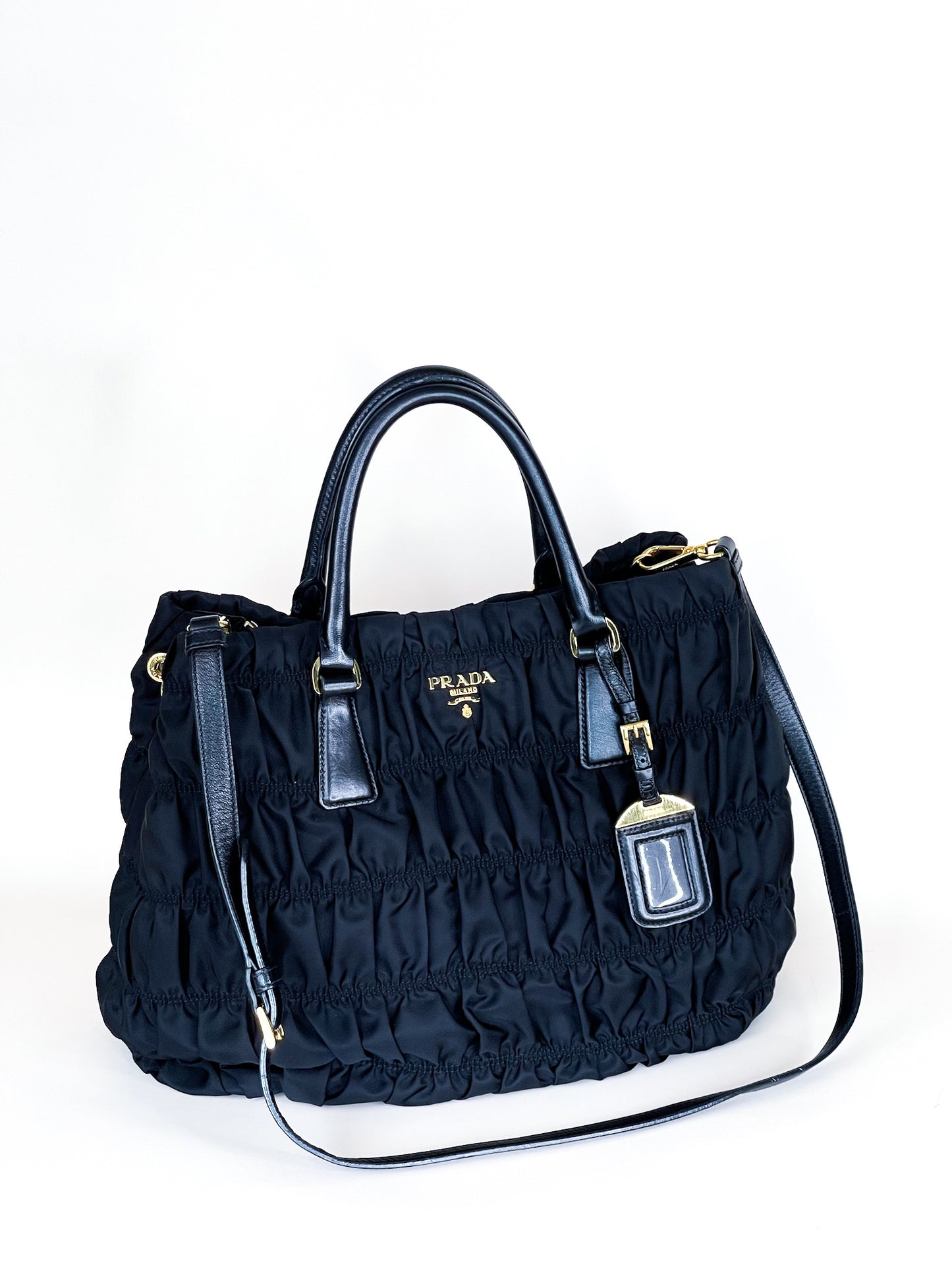 Prada Tessuto Gaufre Tote Bag