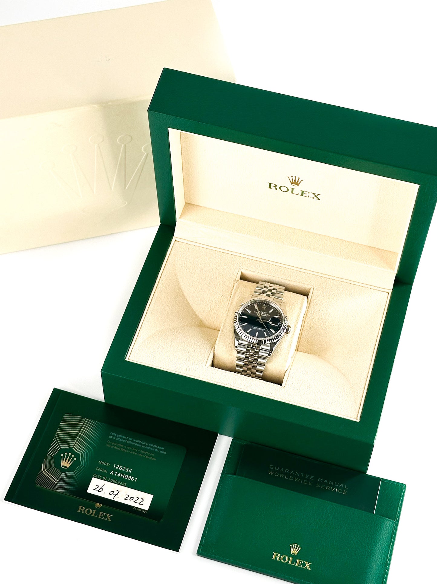 Datejust 36mm Blue Motif Dial Super Jubilee