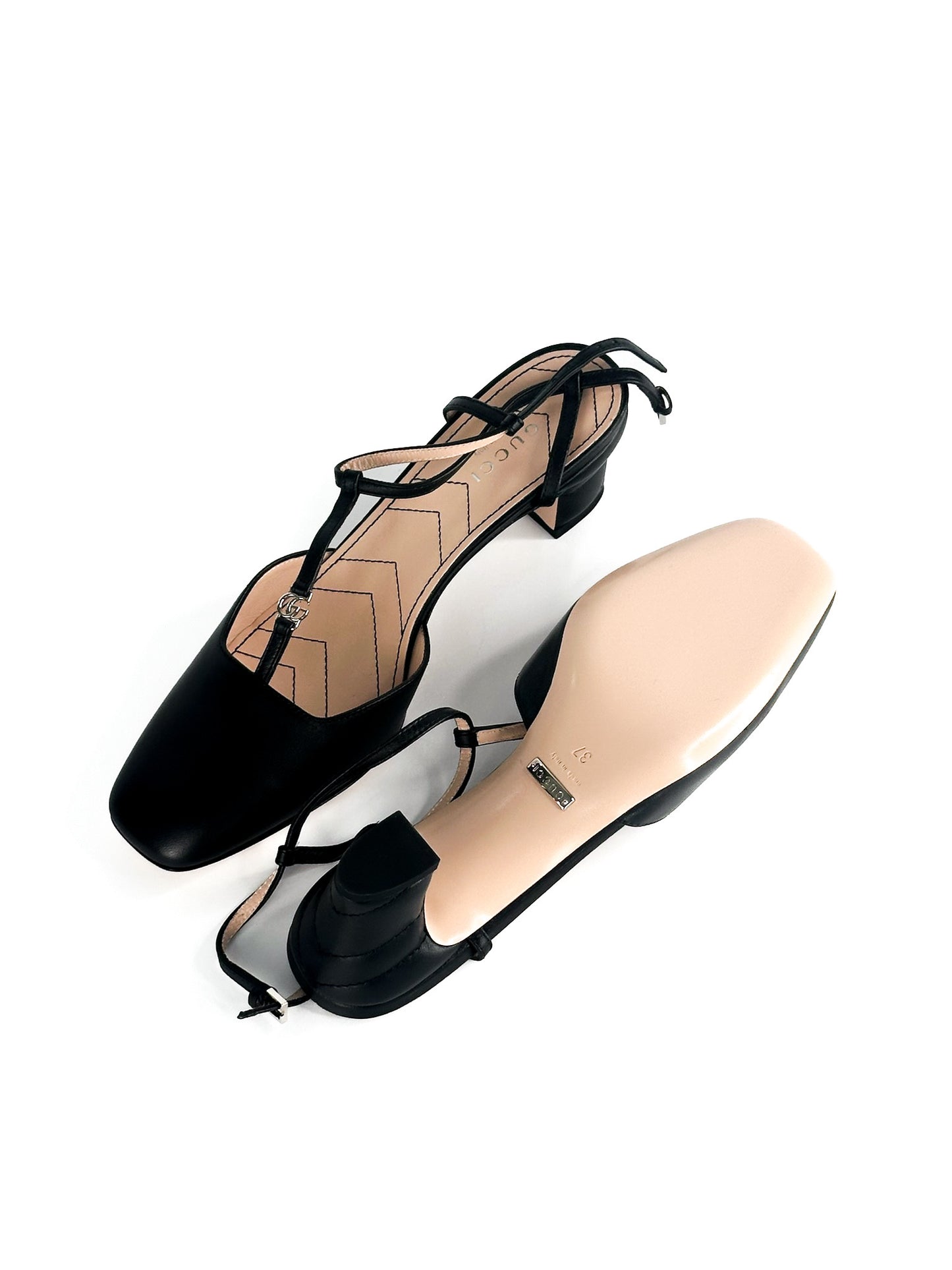 Gucci Petite GG Slingback Pumps Size 37