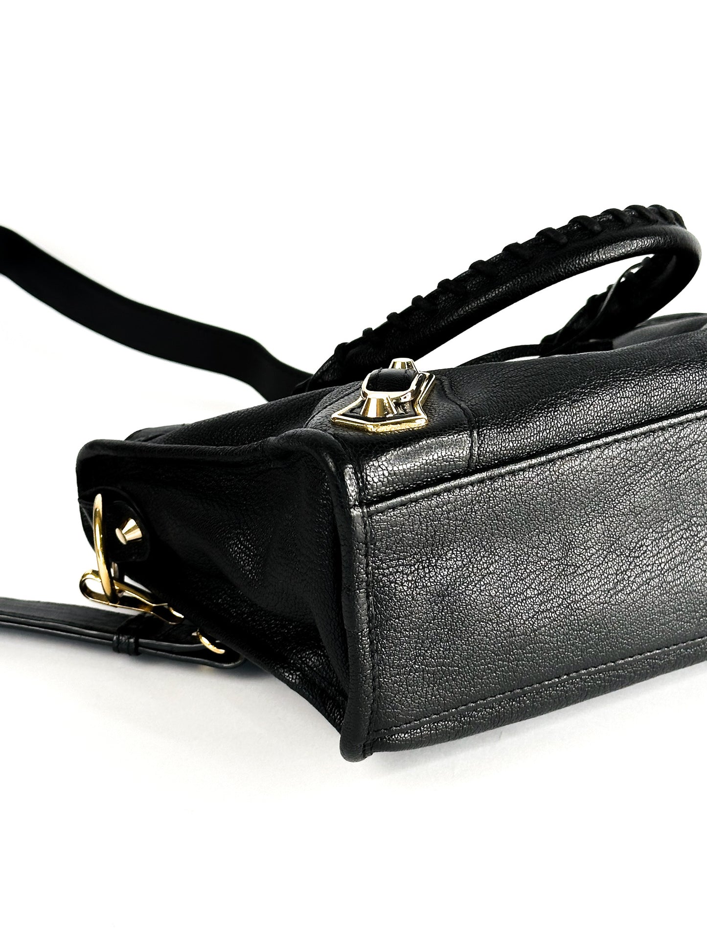 Balenciaga Classic City Small Metallic Edge Black