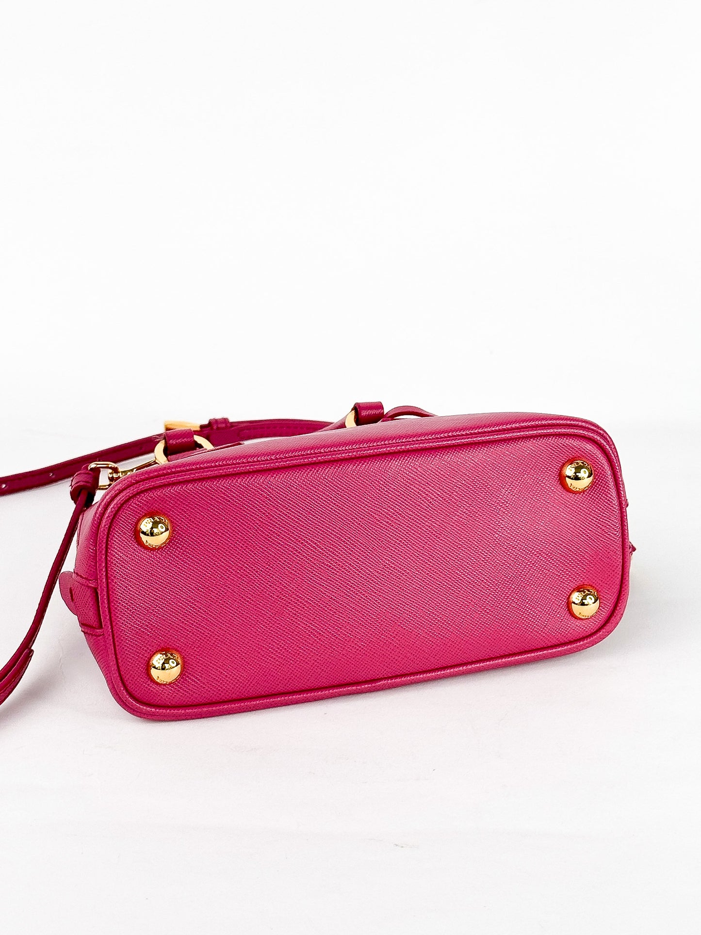 Prada Mini Saffiano Promenade Bag, Fuschia Pink