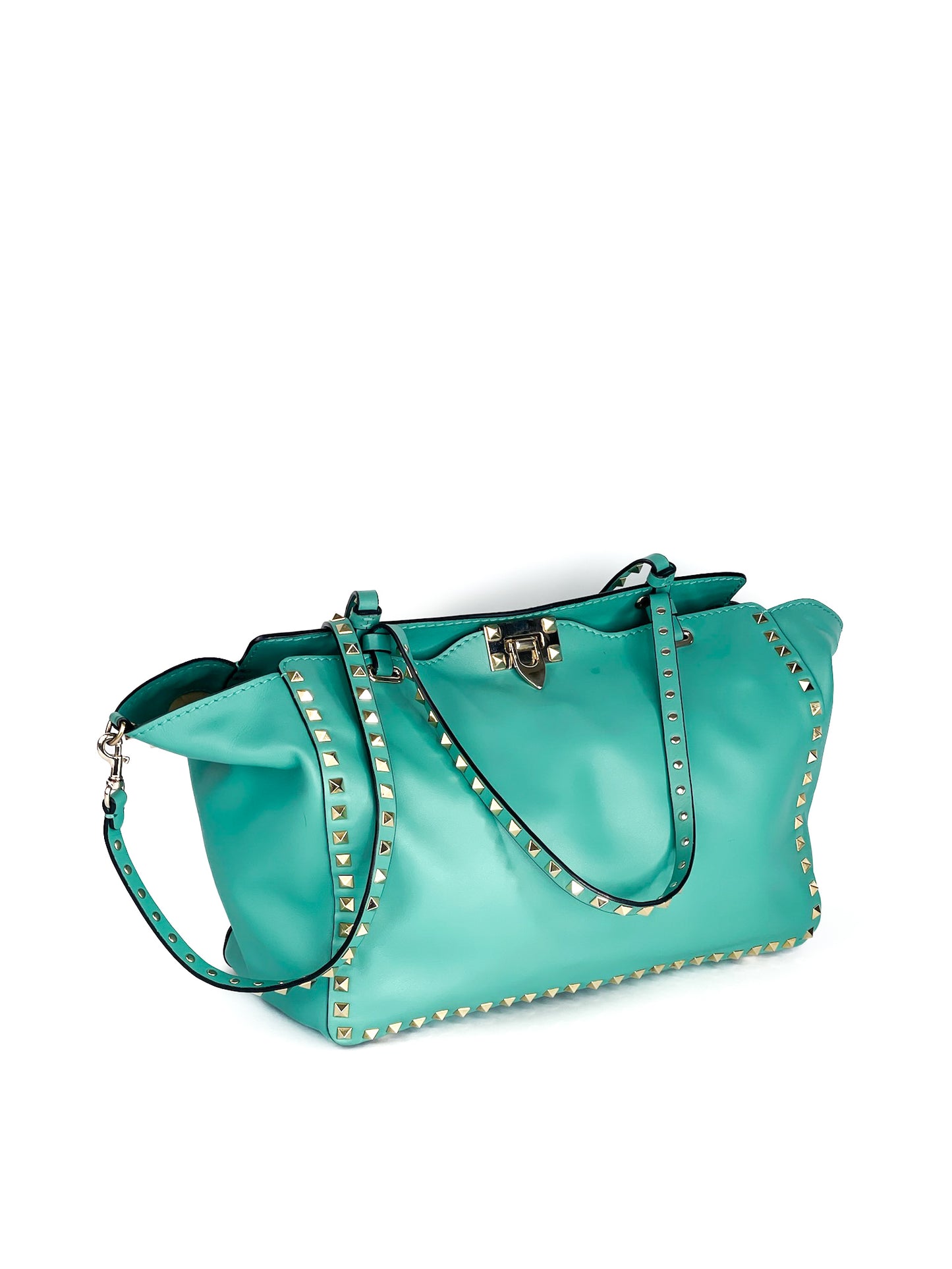 Valentino Garavani Vitello Rockstud Tote Colibri