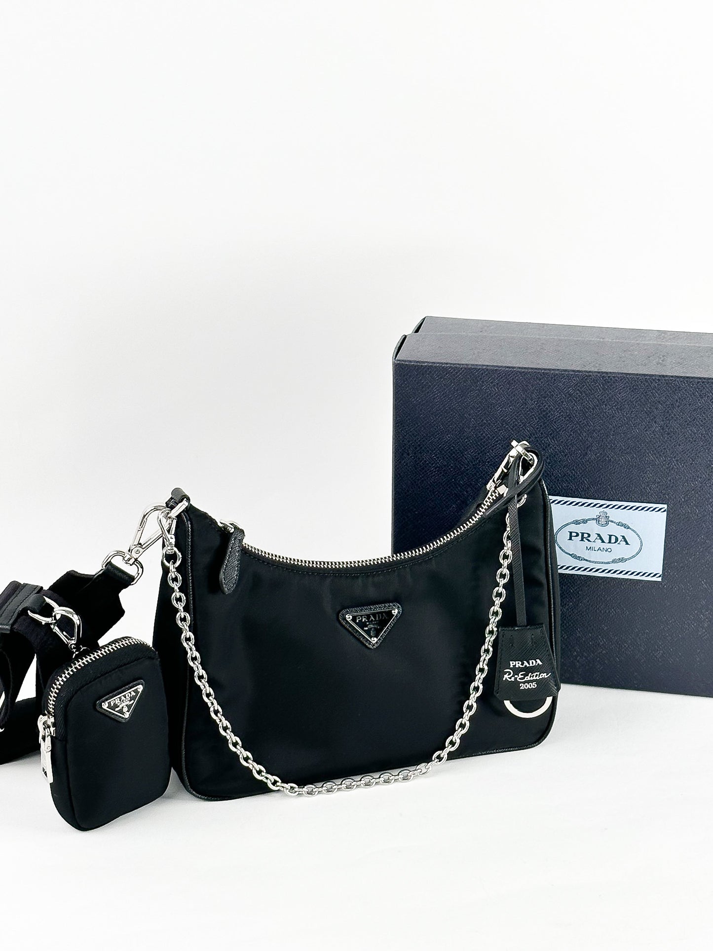 Prada Re-Edition Nylon Multi Pochette