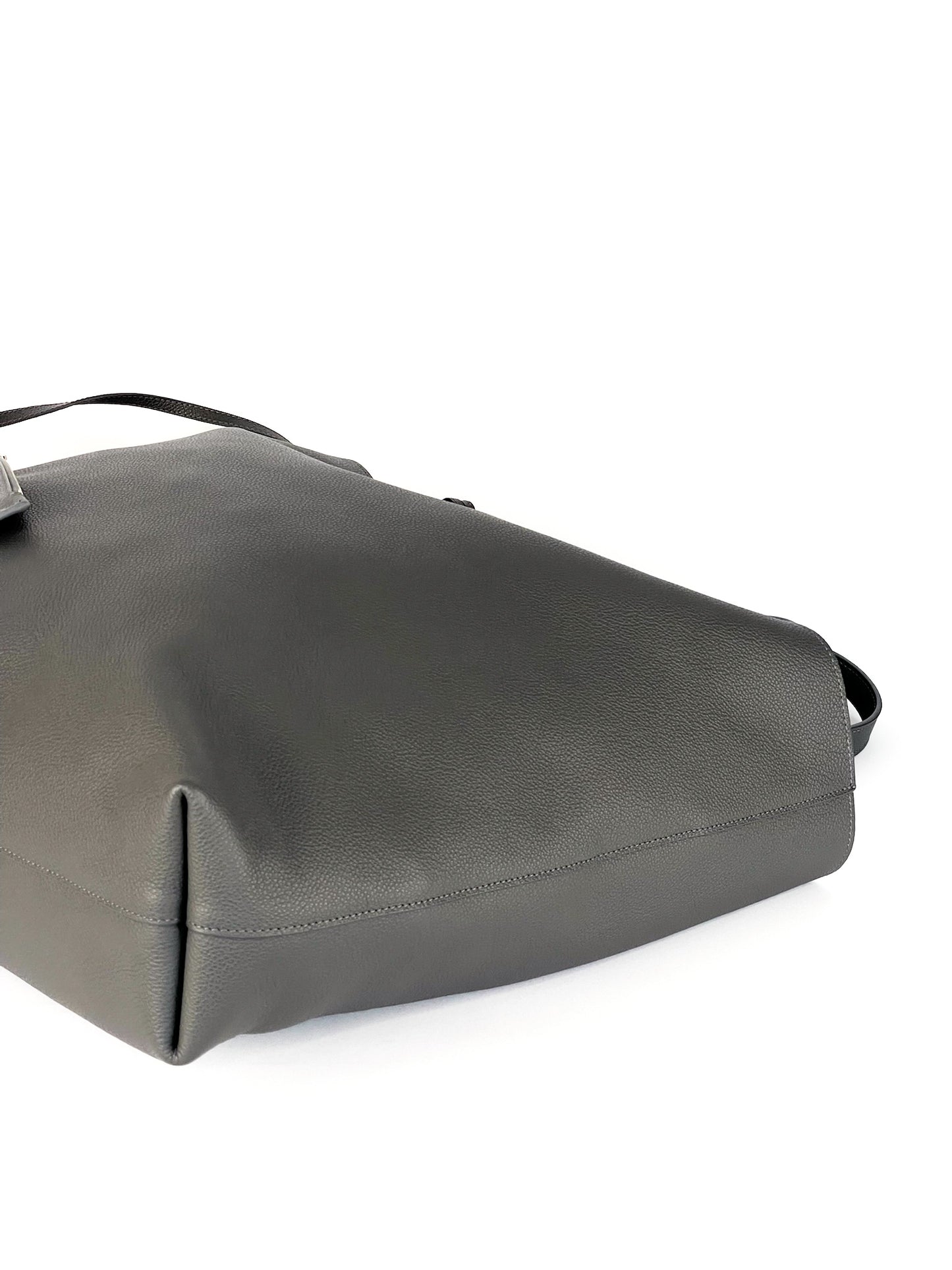 Saint Laurent Calfskin East West Shopping Tote Fog