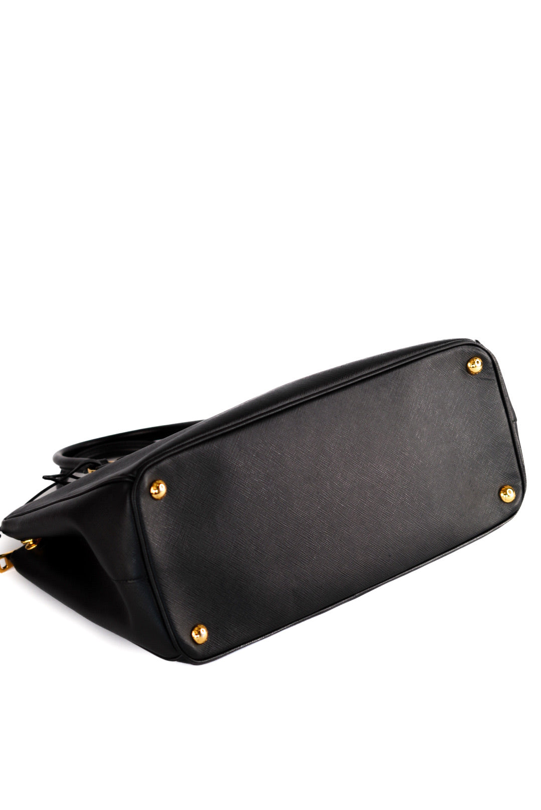 Prada Saffiano Medium Galleria Double Zip Tote Black
