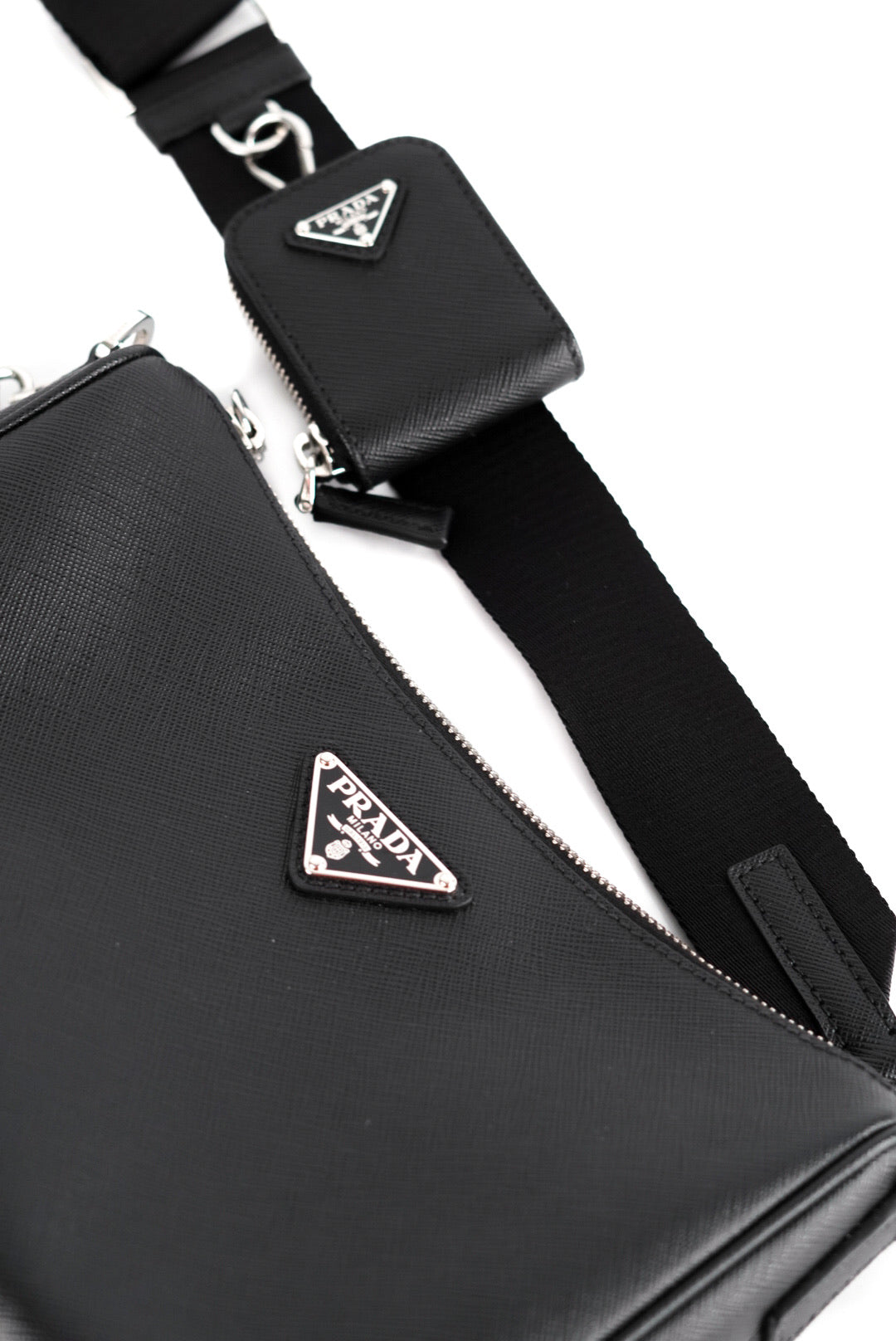 Prada Saffiano-Leather Shoulder Bag