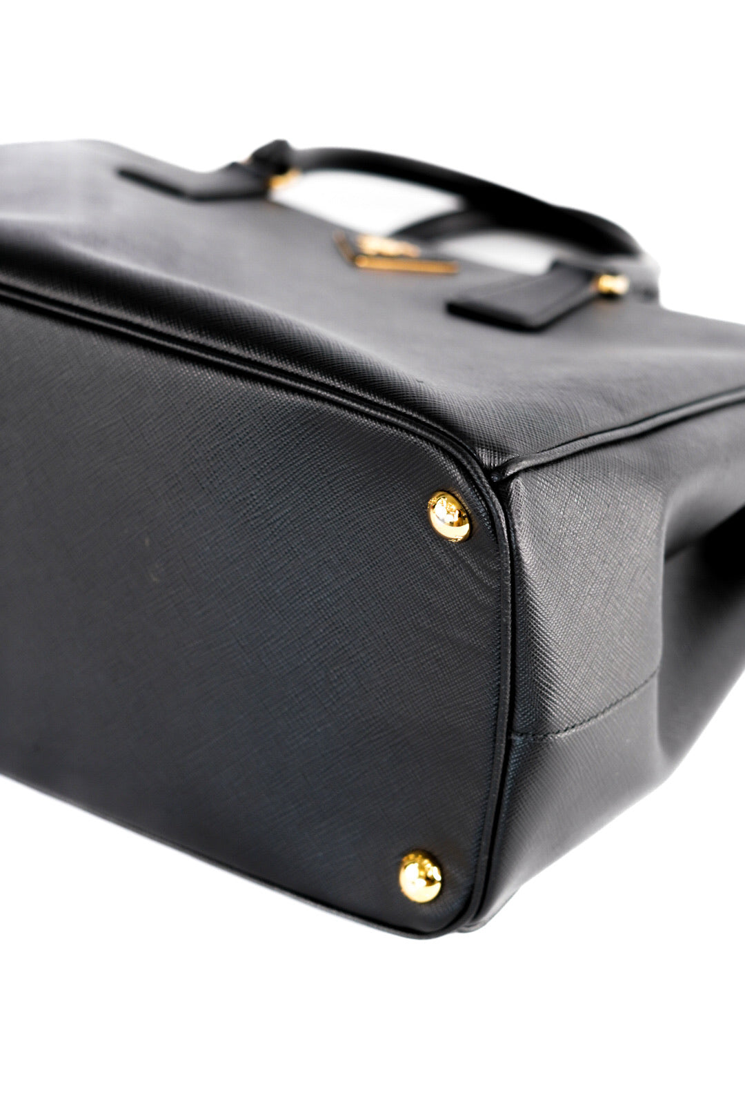 Prada Saffiano Medium Galleria Double Zip Tote Black