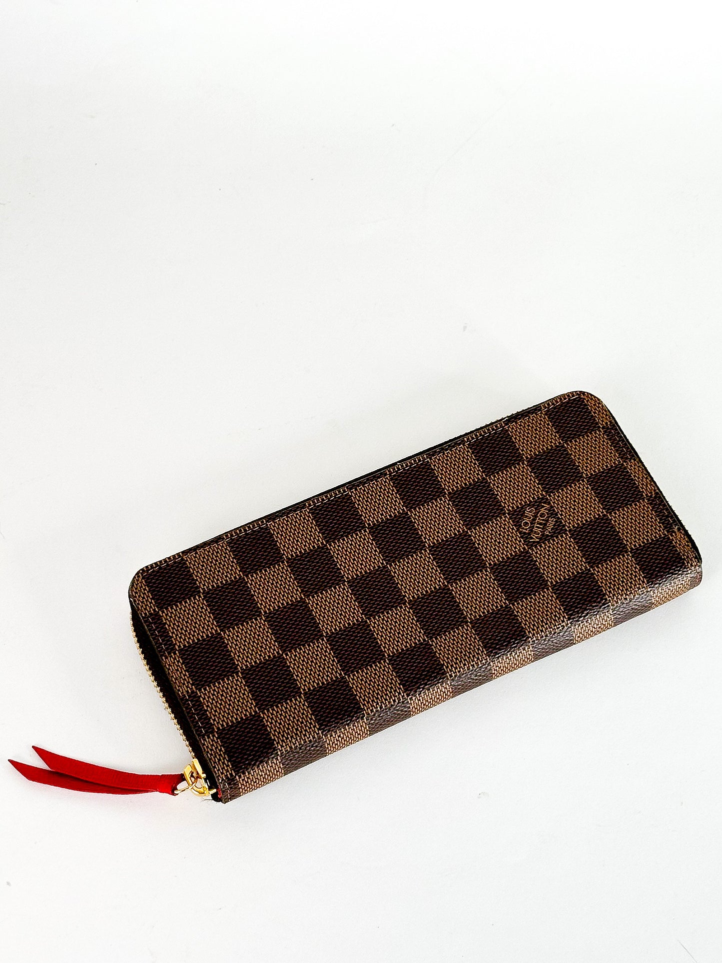 Louis Vuitton Clemence Damier Ebene Wallet