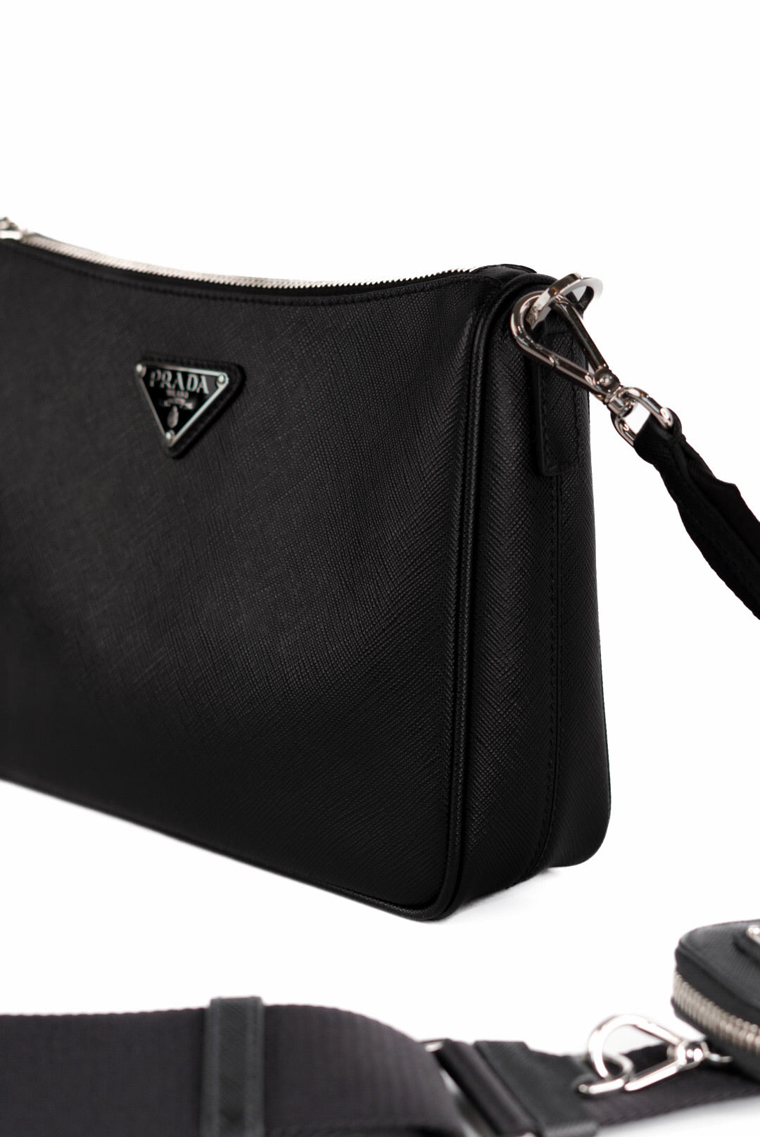 Prada Saffiano-Leather Shoulder Bag