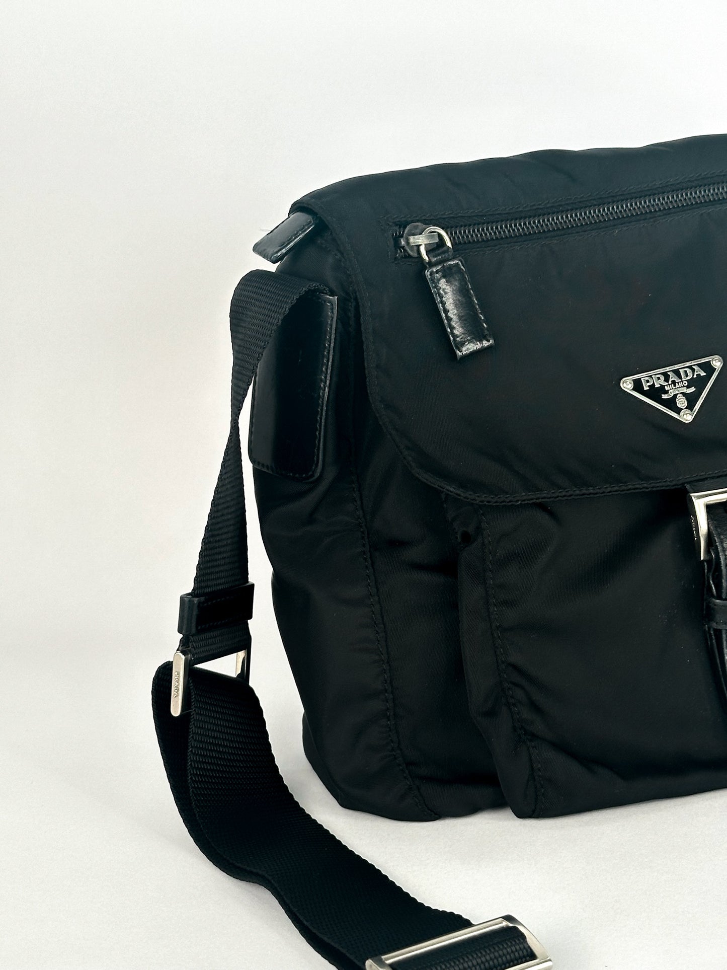 Prada Tessuto Nylon Messenger Bag