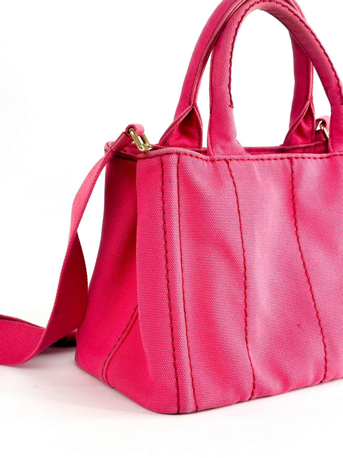 Prada Canapa Tote Pink Small