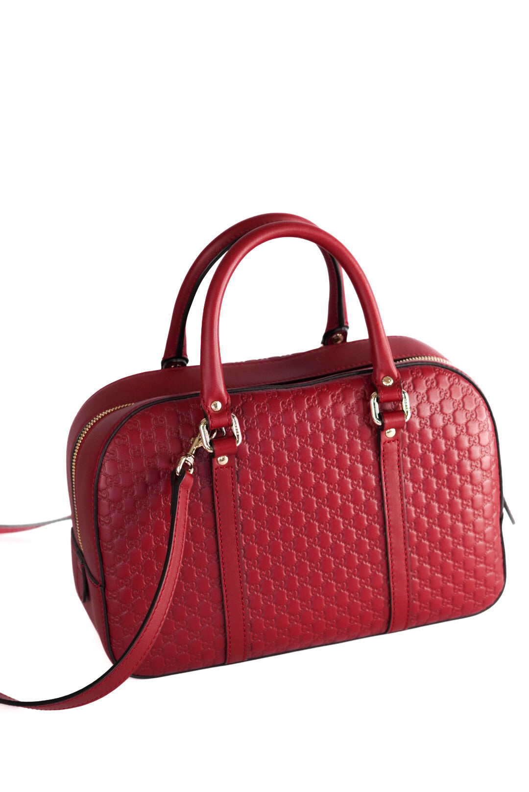 Gucci Soft Microguccissima Medium Crossbody Bag Rosso