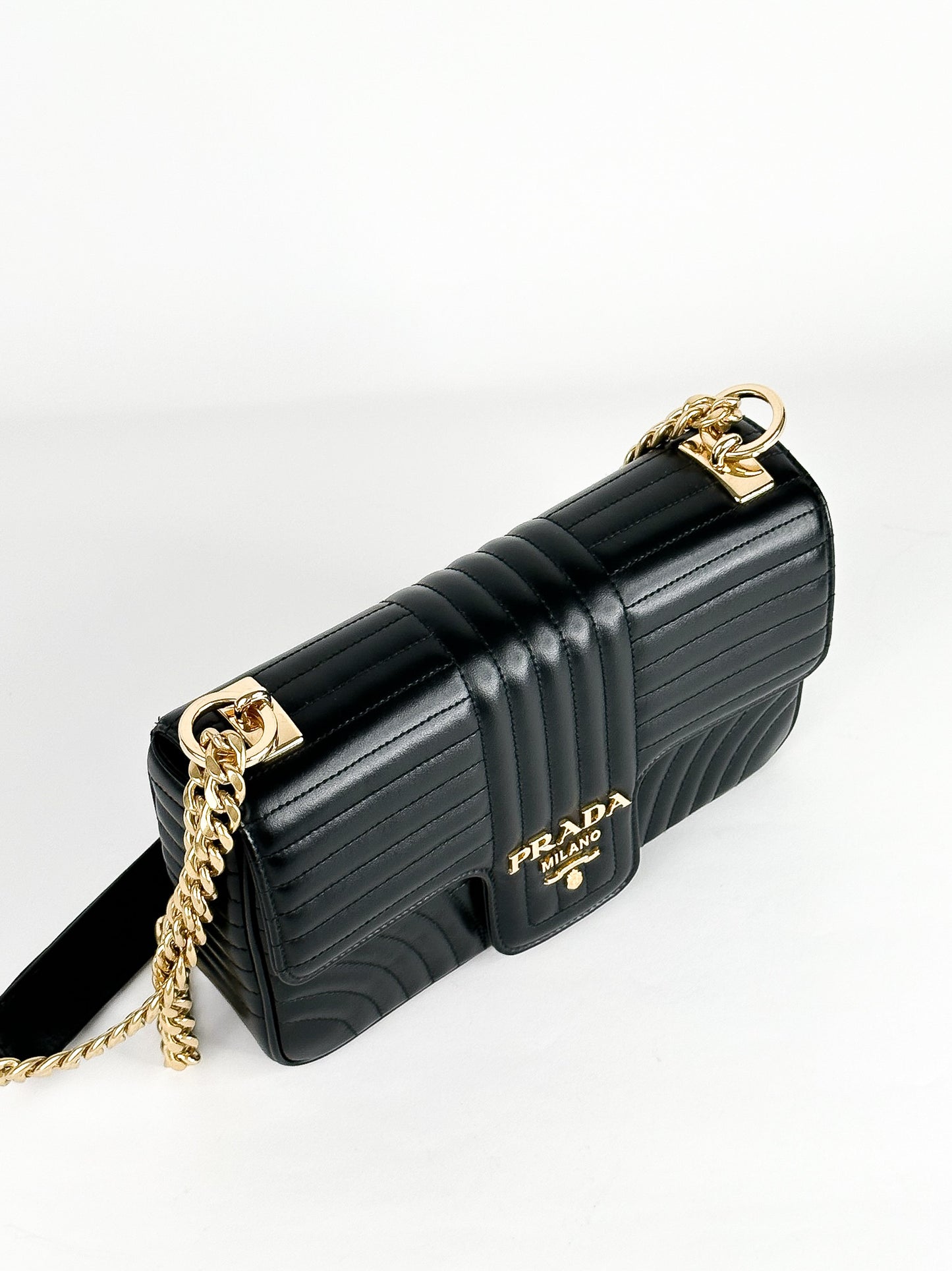 Prada Diagramme Medium Shoulder Bag