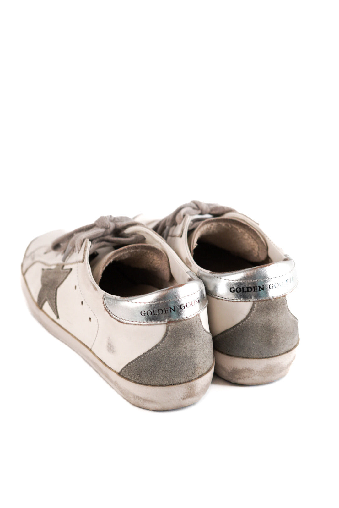 Golden Goose Leather and Suede Superstar Low Top Sneakers Size 36