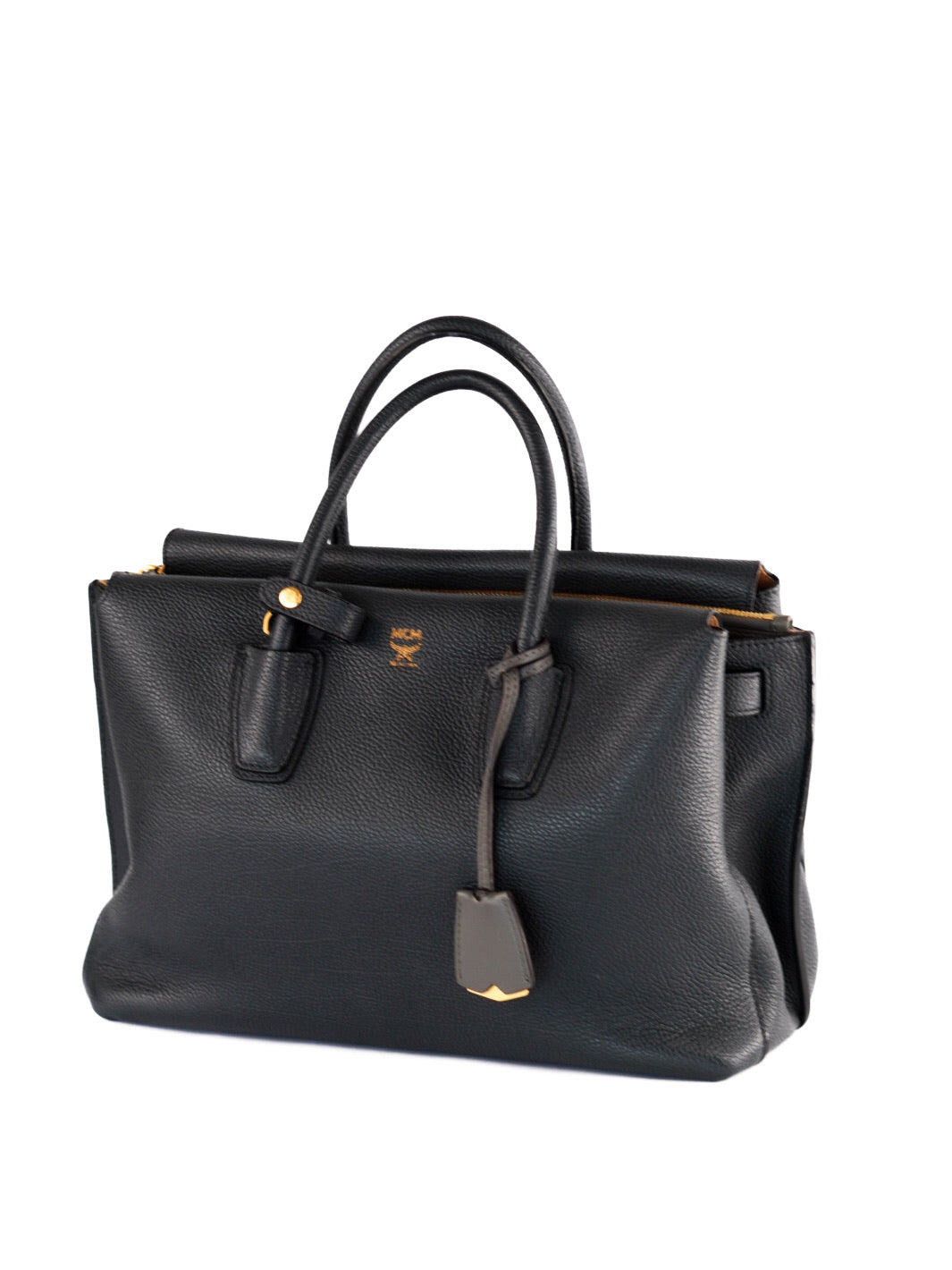 MCM Milla Pebbled Leather Tote