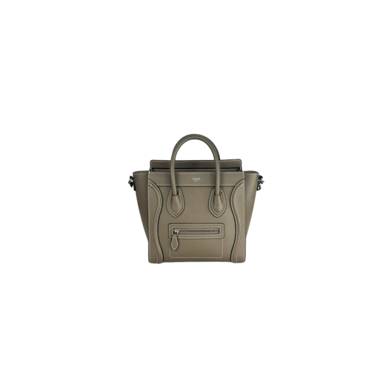 Celine Nano Luggage in Drummed Calfskin