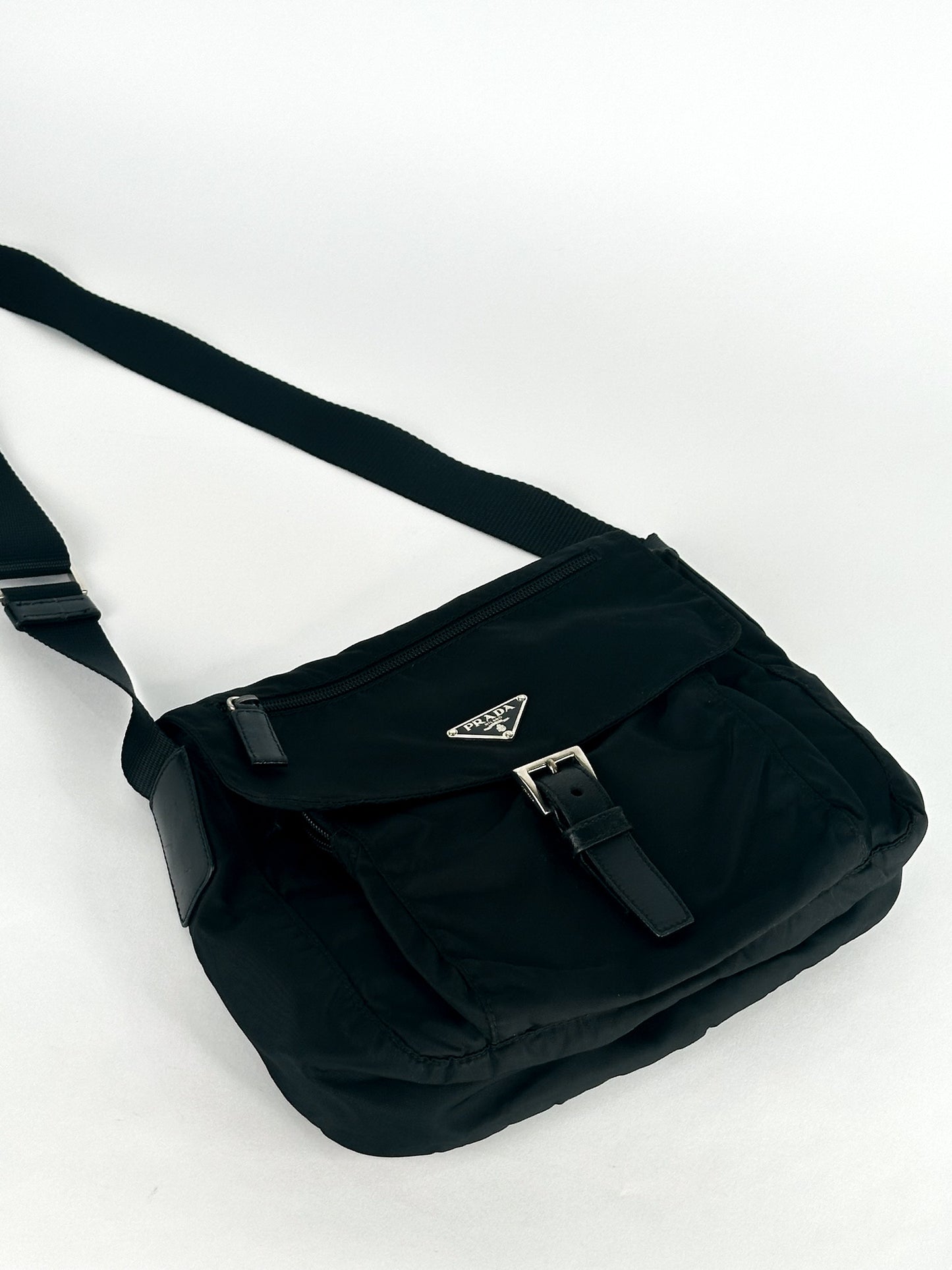 Prada Tessuto Nylon Messenger Bag