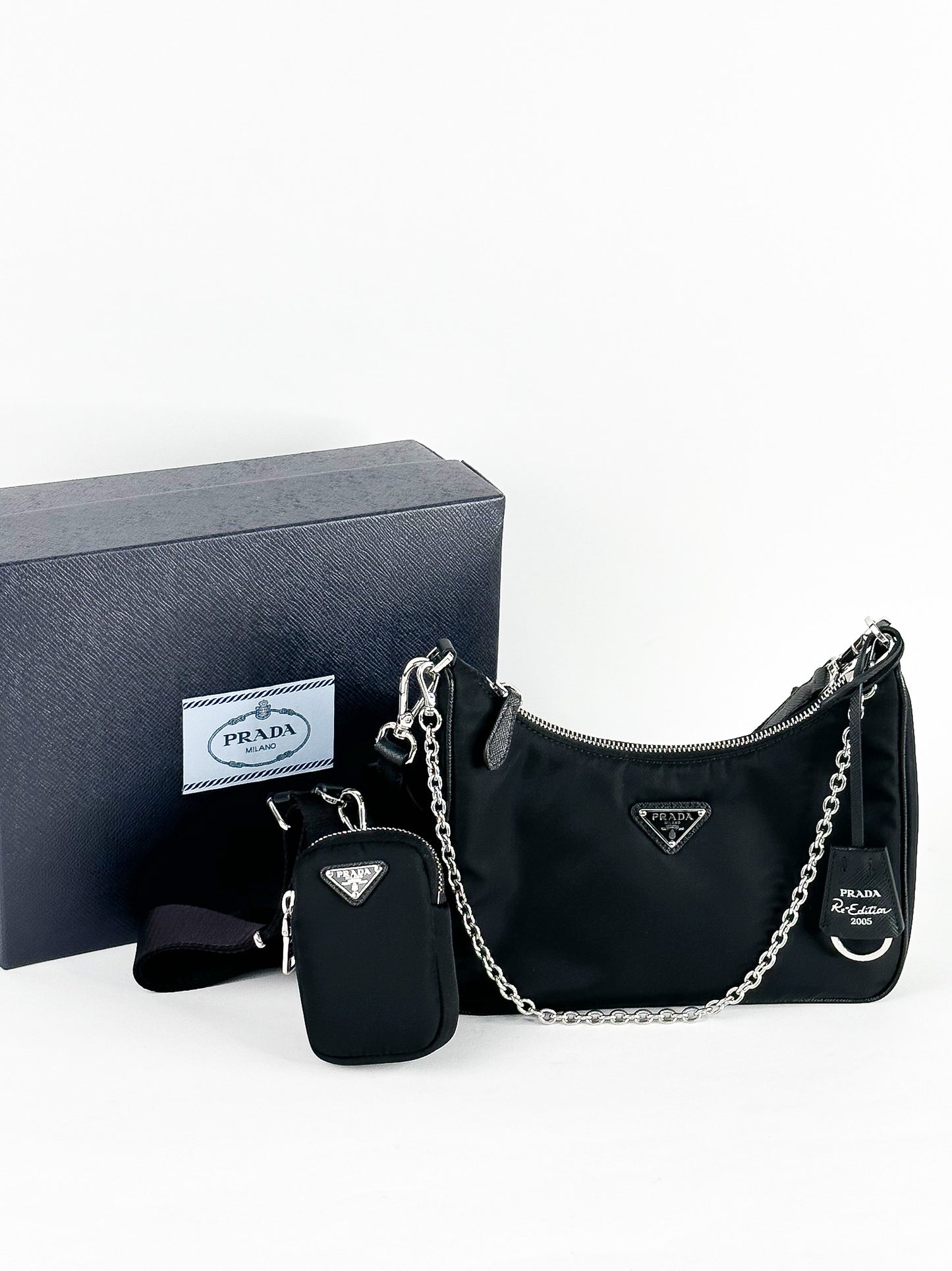 Prada Re-Edition Nylon Multi Pochette