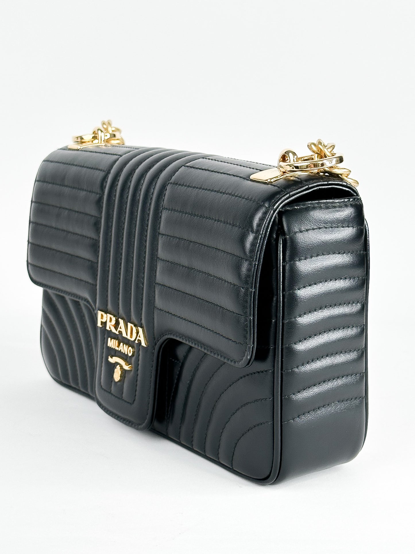 Prada Diagramme Medium Shoulder Bag