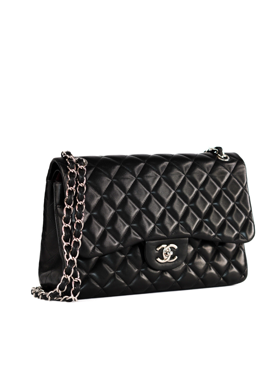 Chanel Medium Double Flap Bag Lambskin Noir