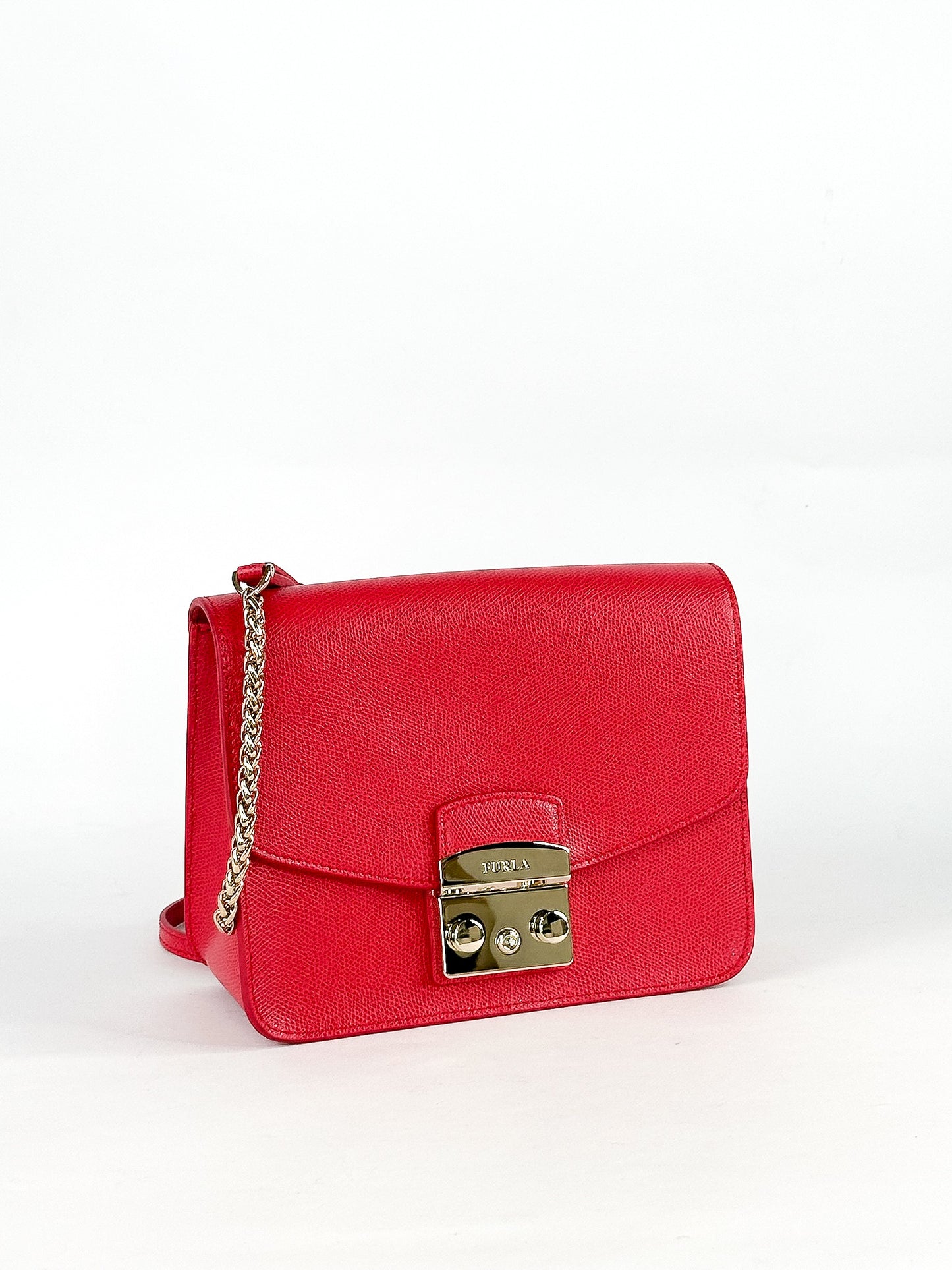 Furla Metropolis Crossbody Bag Small in Red
