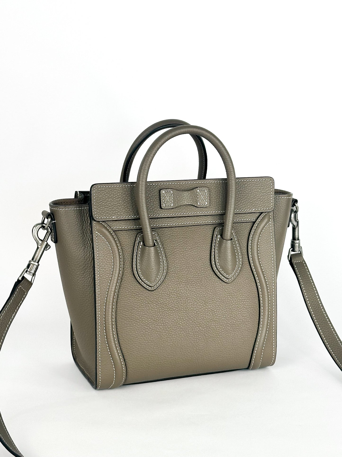 Celine Nano Luggage in Drummed Calfskin