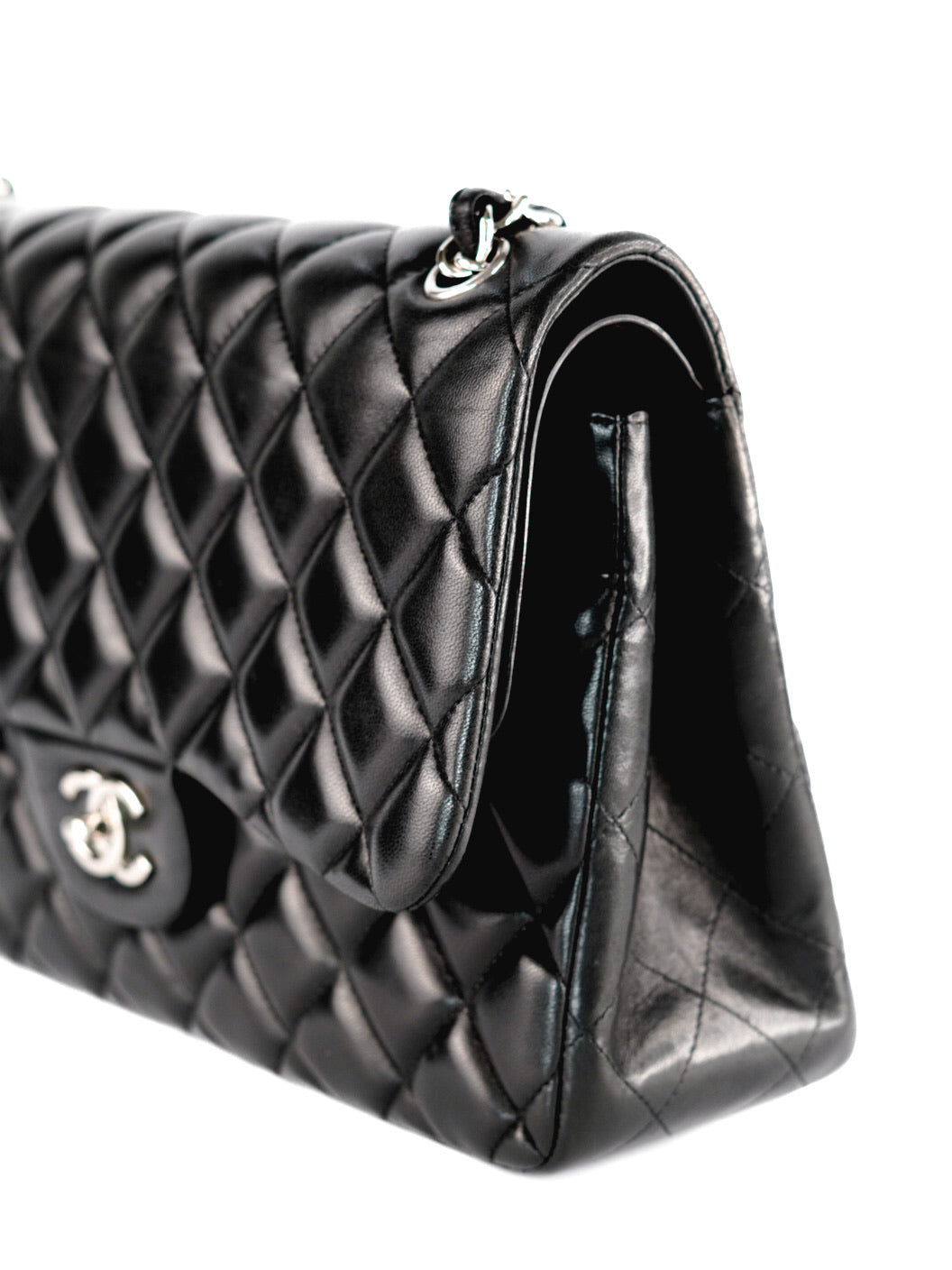 Chanel Medium Double Flap Bag Lambskin Noir