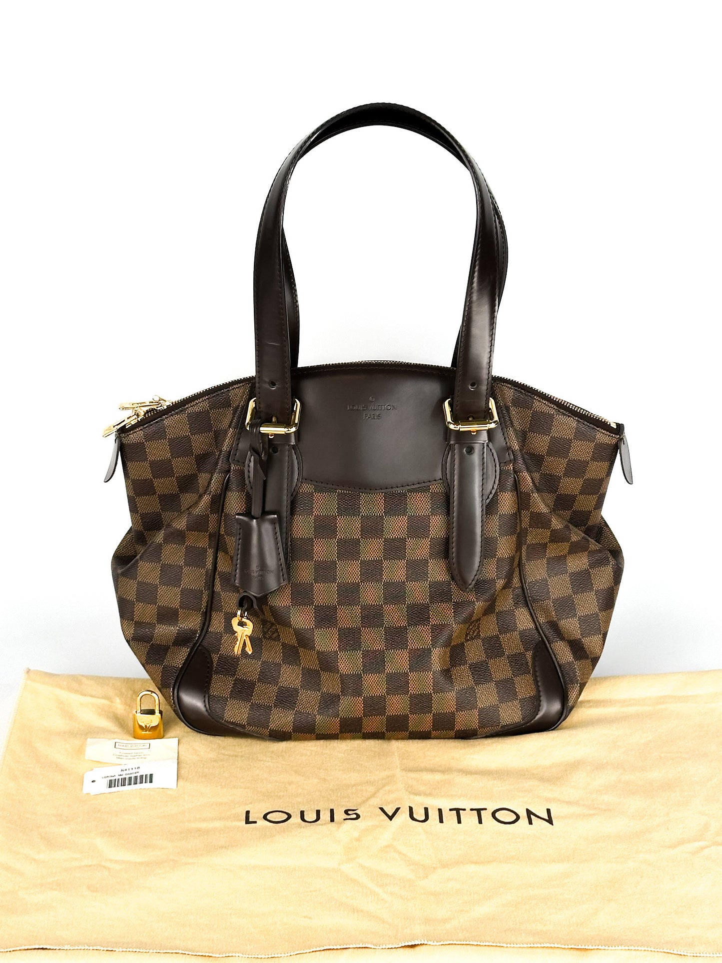 Louis Vuitton Damier Ebene Canvas Verona MM Bag